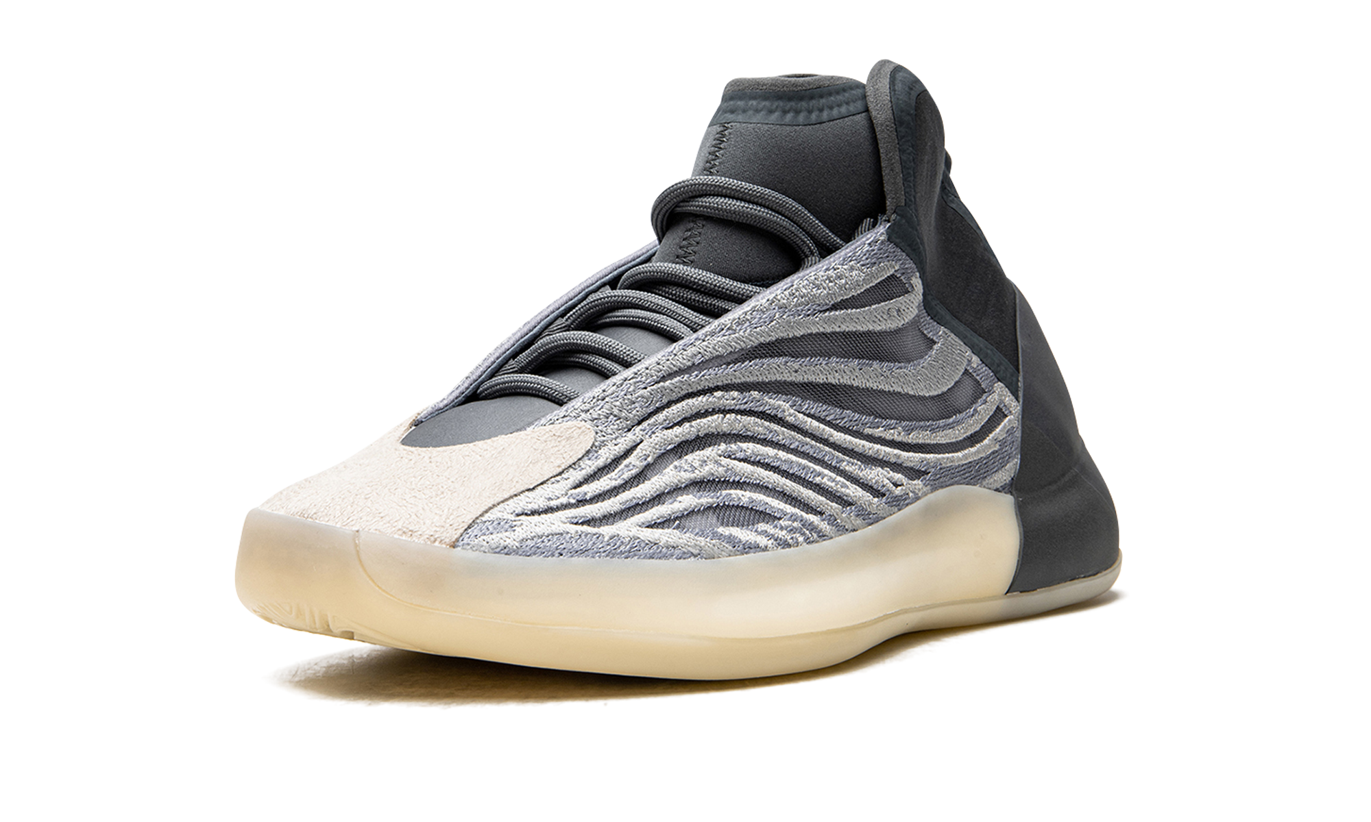 adidas yeezy qntm mono carbon+GX6594+left diagnol single view