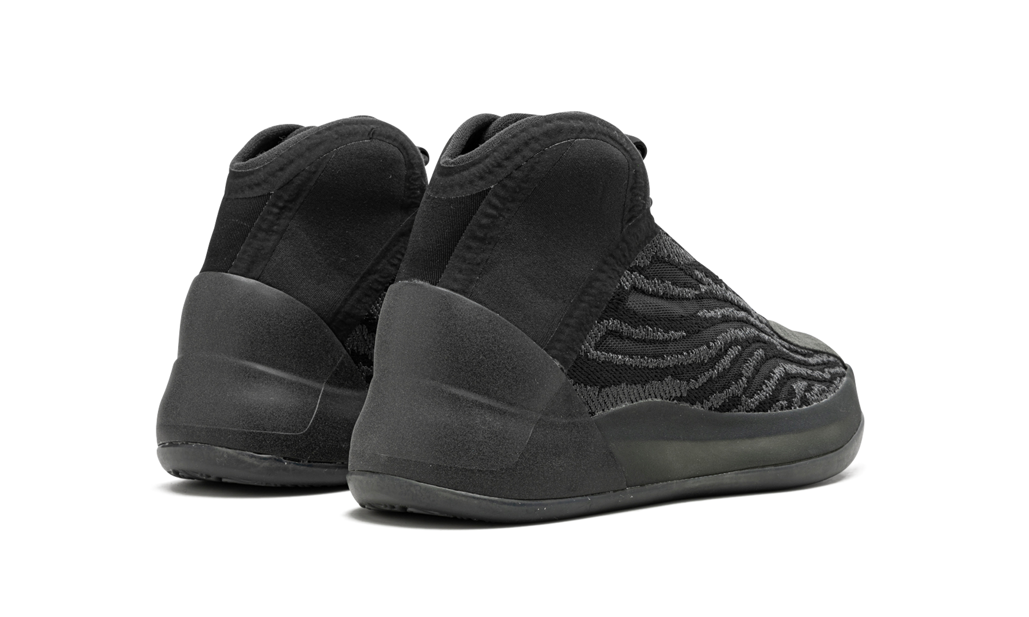 adidas yeezy qntm onyx kids+GX1318+diagnol right behind view