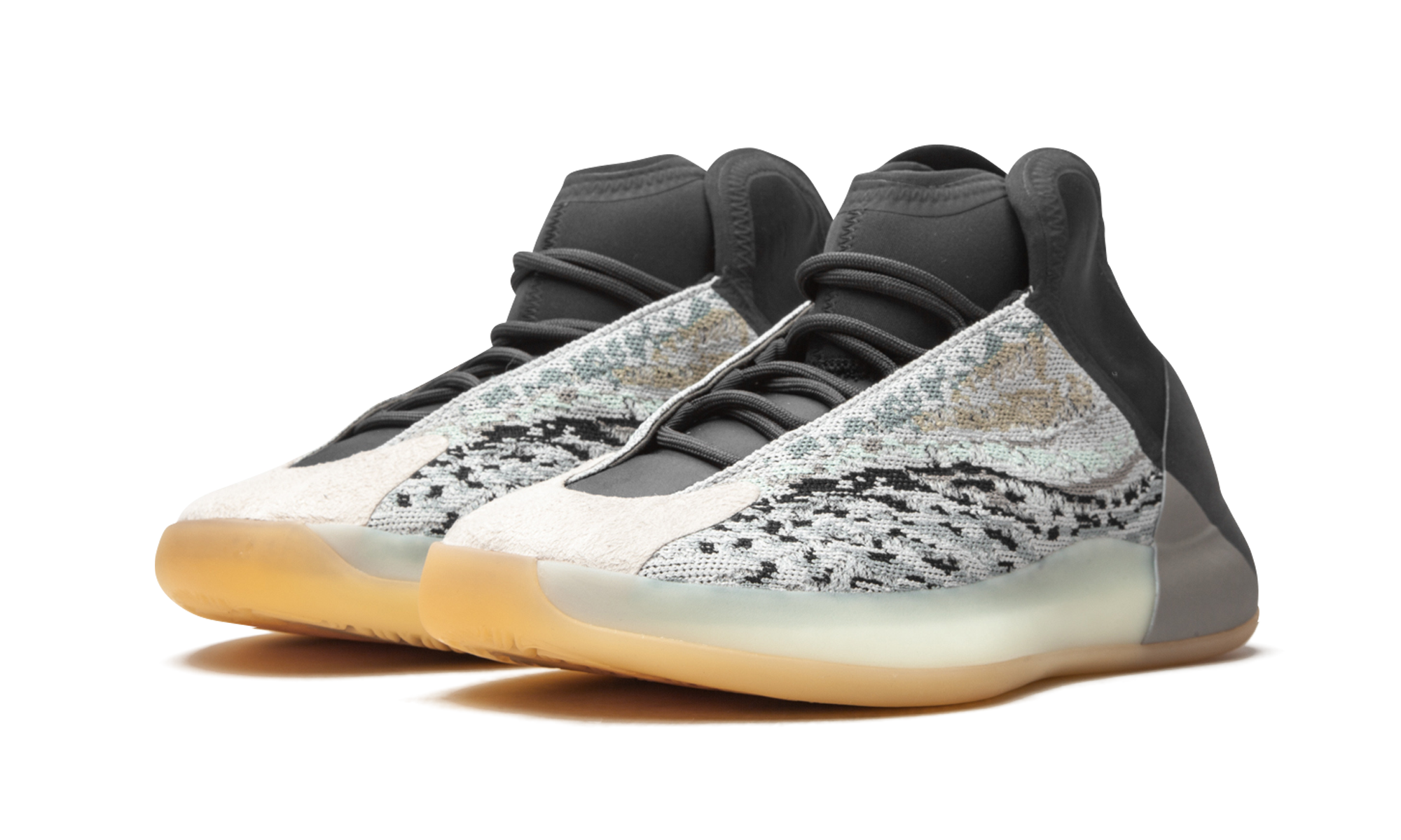 adidas yeezy qntm sea teal+GY7926+diagnol left view