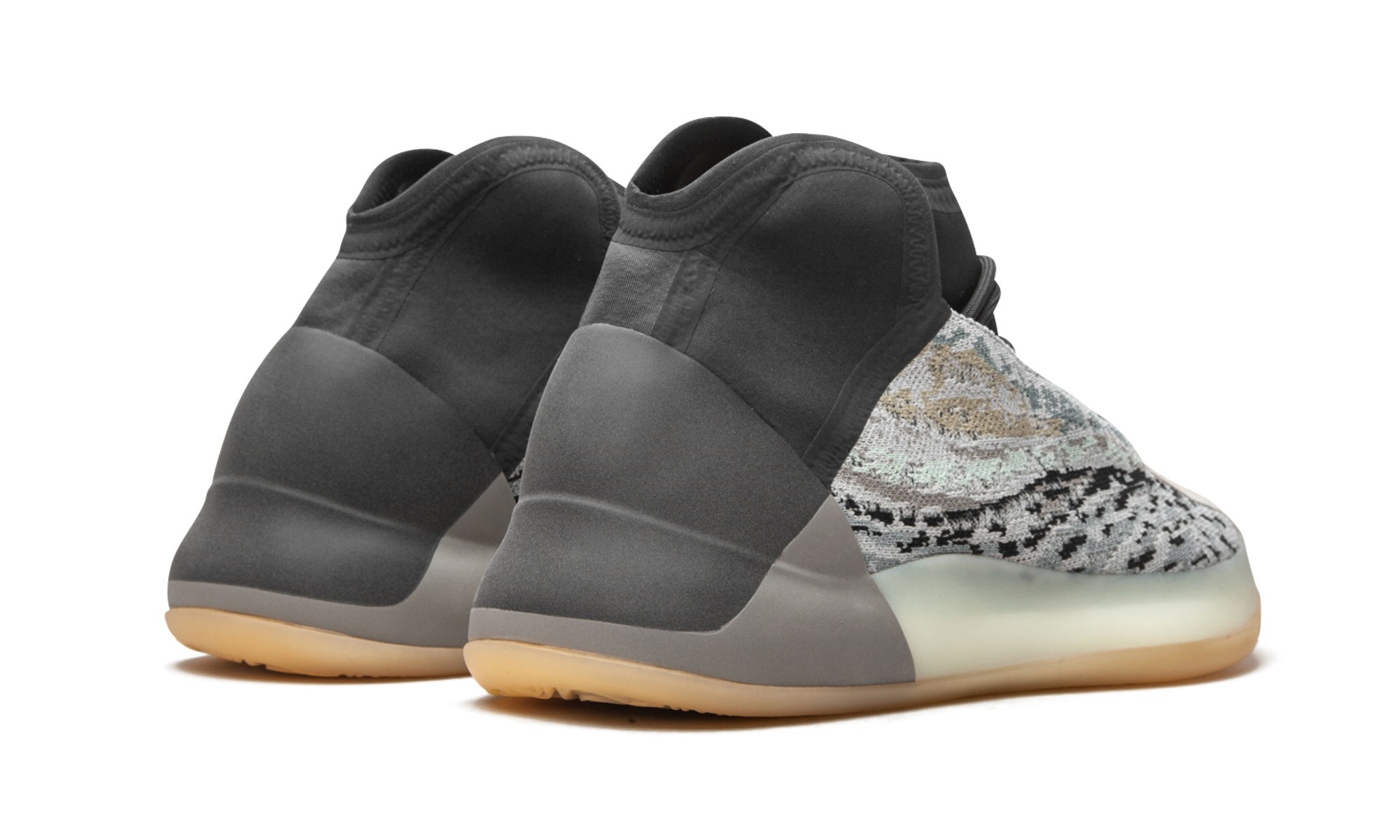adidas yeezy qntm sea teal+GY7926+diagnol right behind view