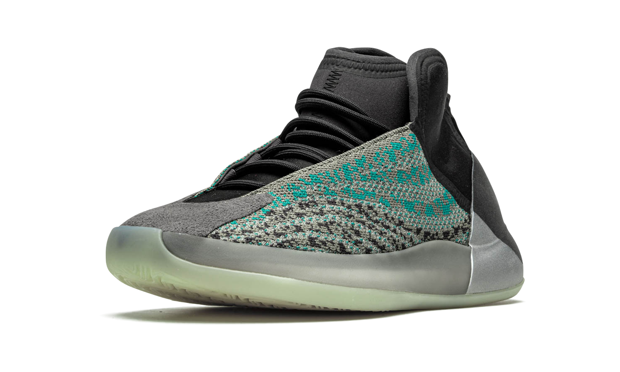 adidas yeezy qntm teal blue+G58864+left diagnol single view