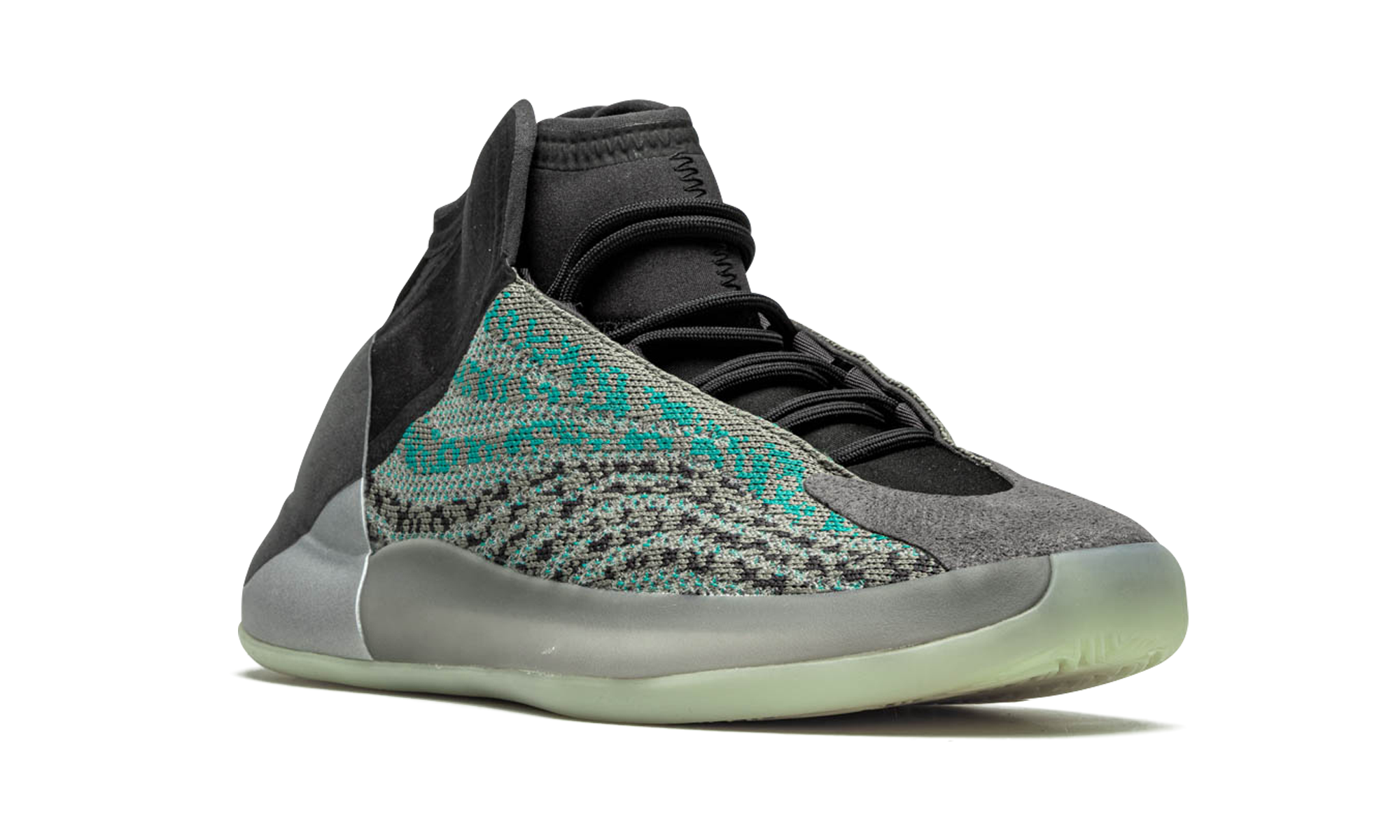 adidas yeezy qntm teal blue+G58864+diagnol right view