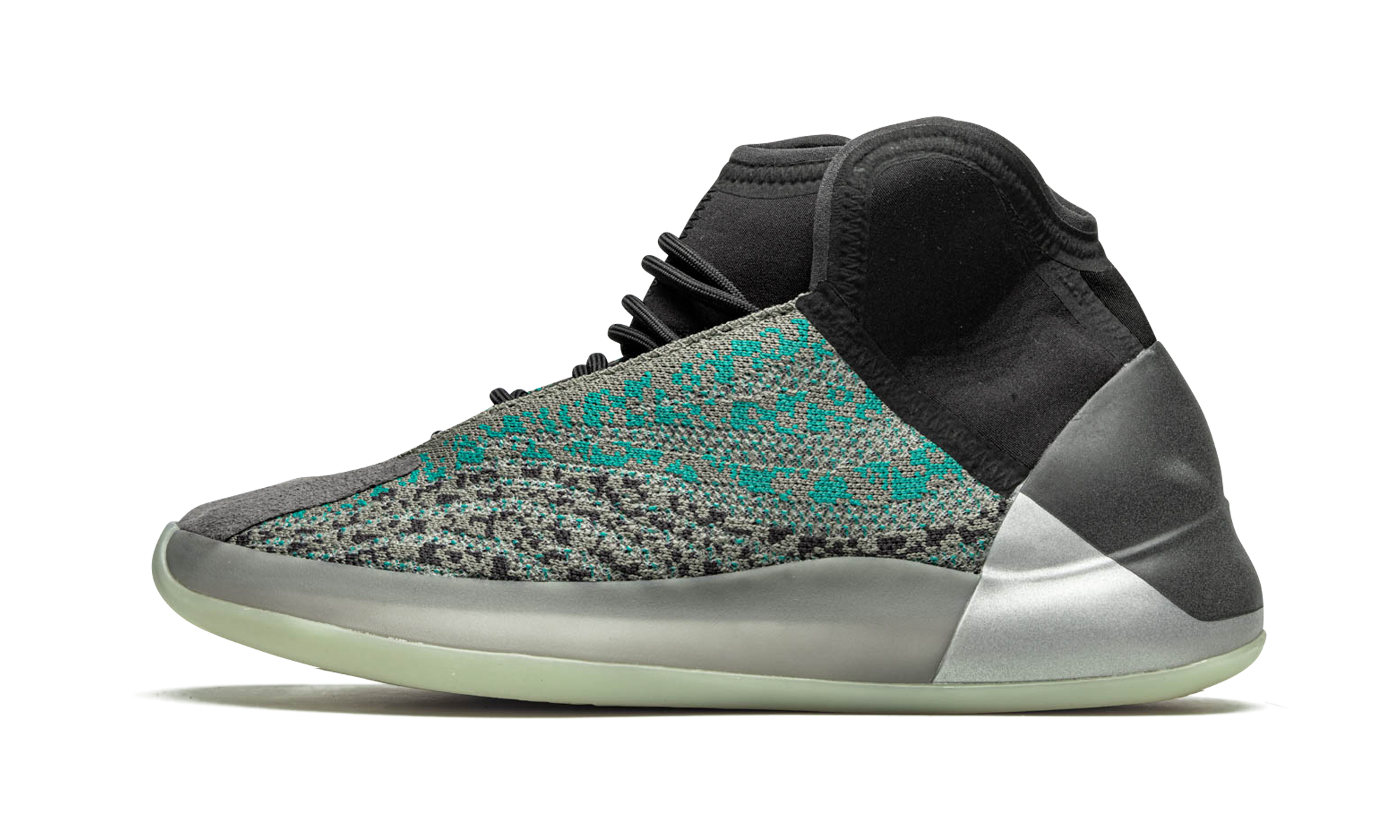 adidas yeezy qntm teal blue+G58864+diagnol right view 1