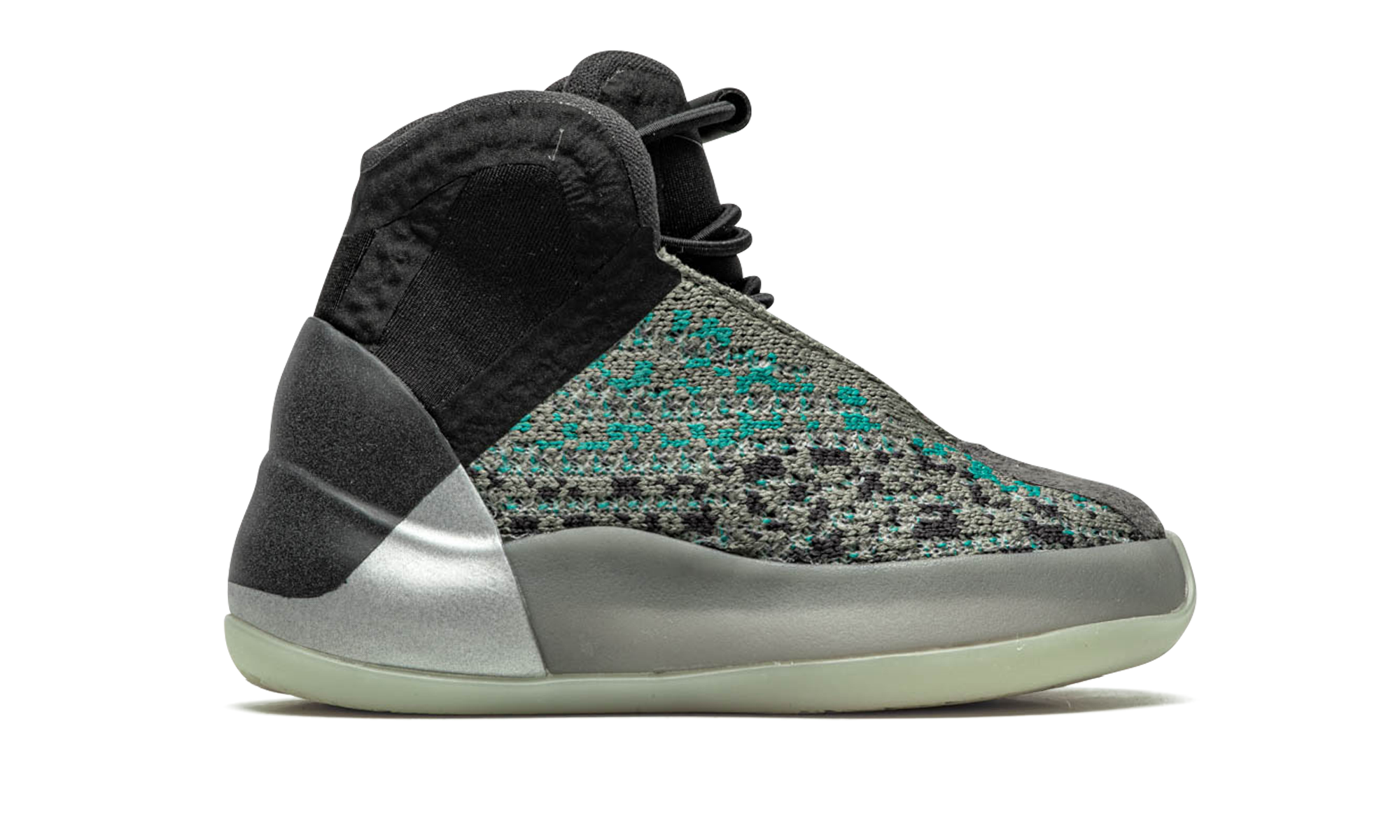 adidas yeezy qntm teal blue infants+G58866+right view