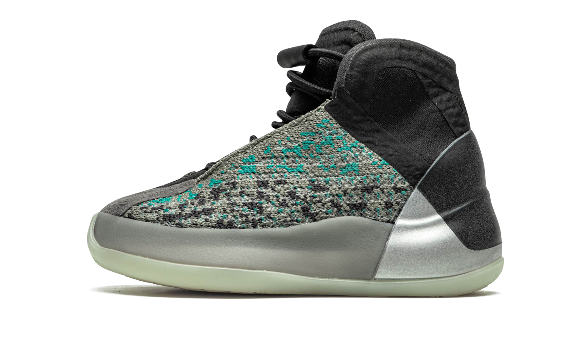 adidas yeezy qntm teal blue infants+G58866+diagnol right view 1