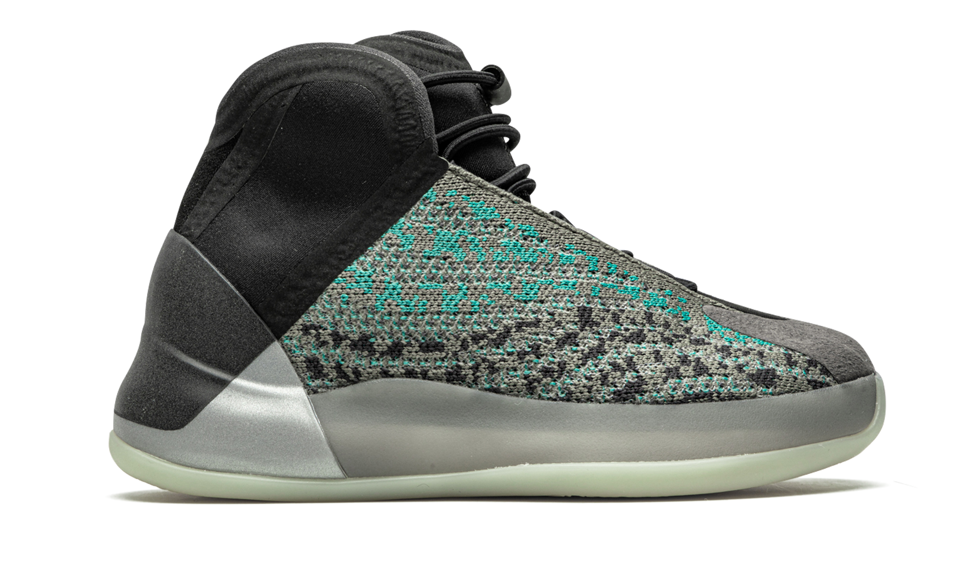 adidas yeezy qntm teal blue kids+G58865+right view