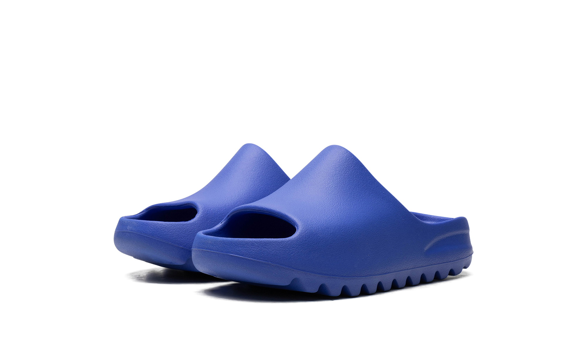 adidas yeezy slide azure kids+ID4135+diagnol left view