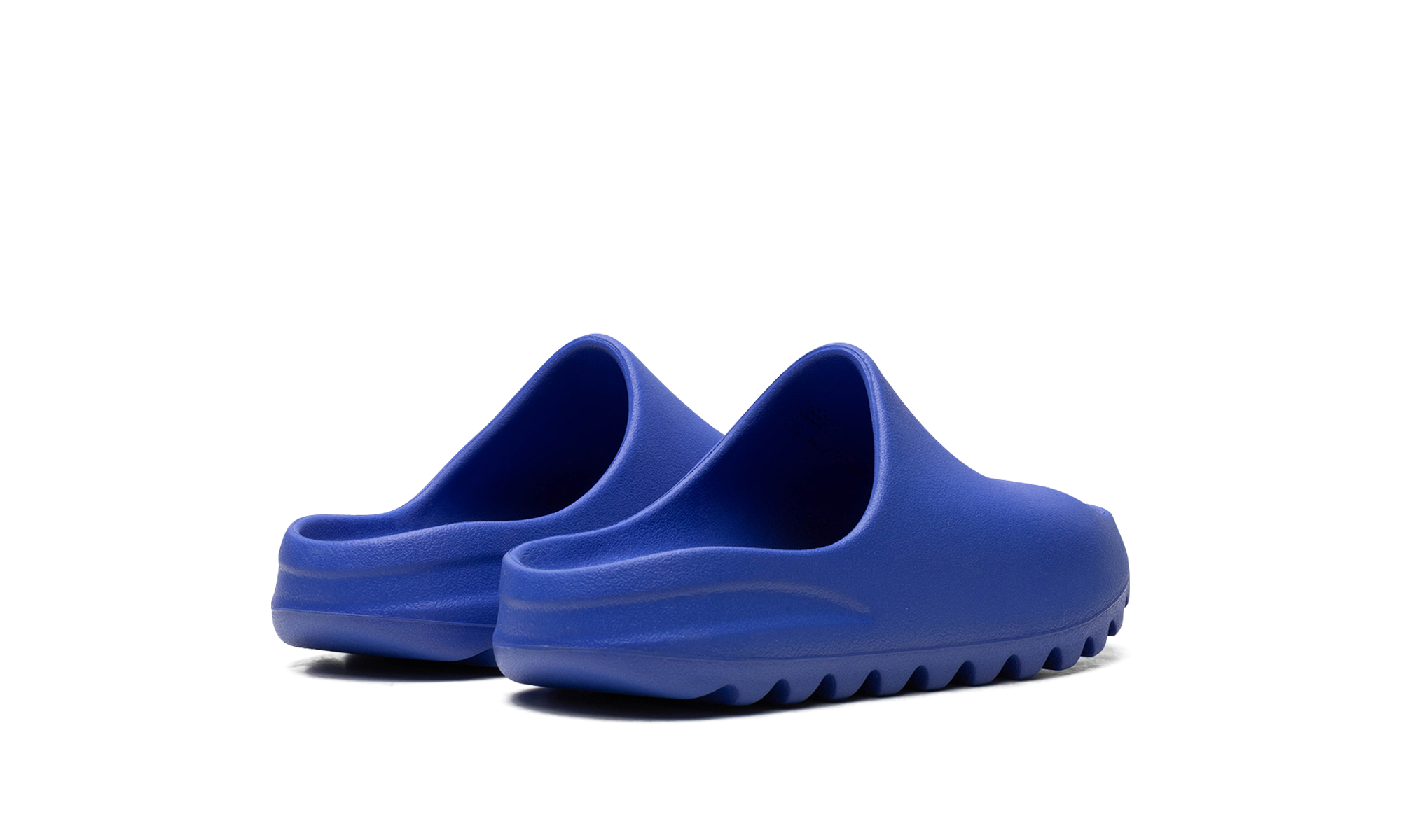 adidas yeezy slide azure kids+ID4135+diagnol right behind view