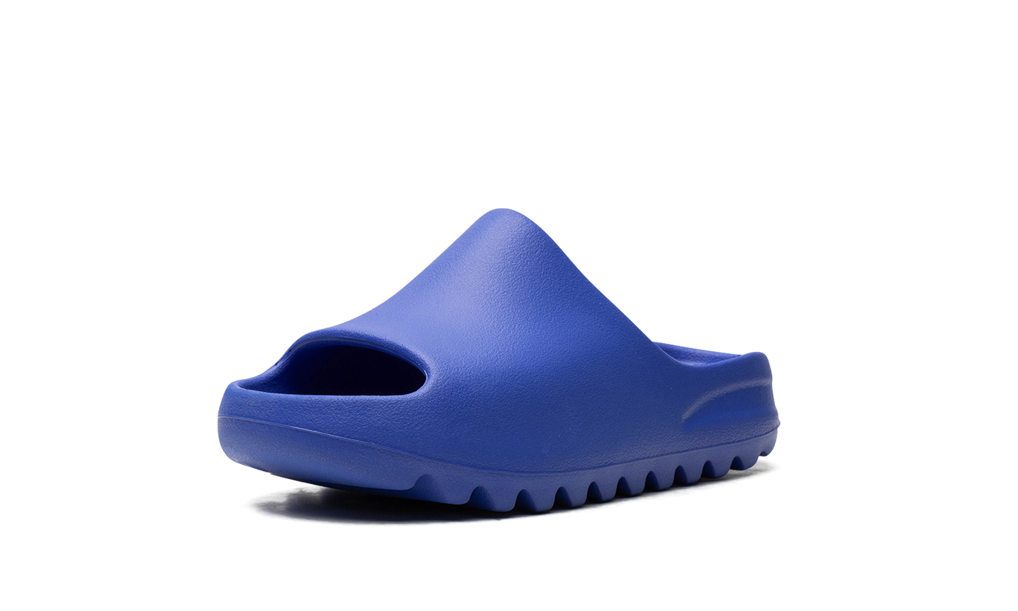 adidas yeezy slide azure kids+ID4135+left diagnol single view