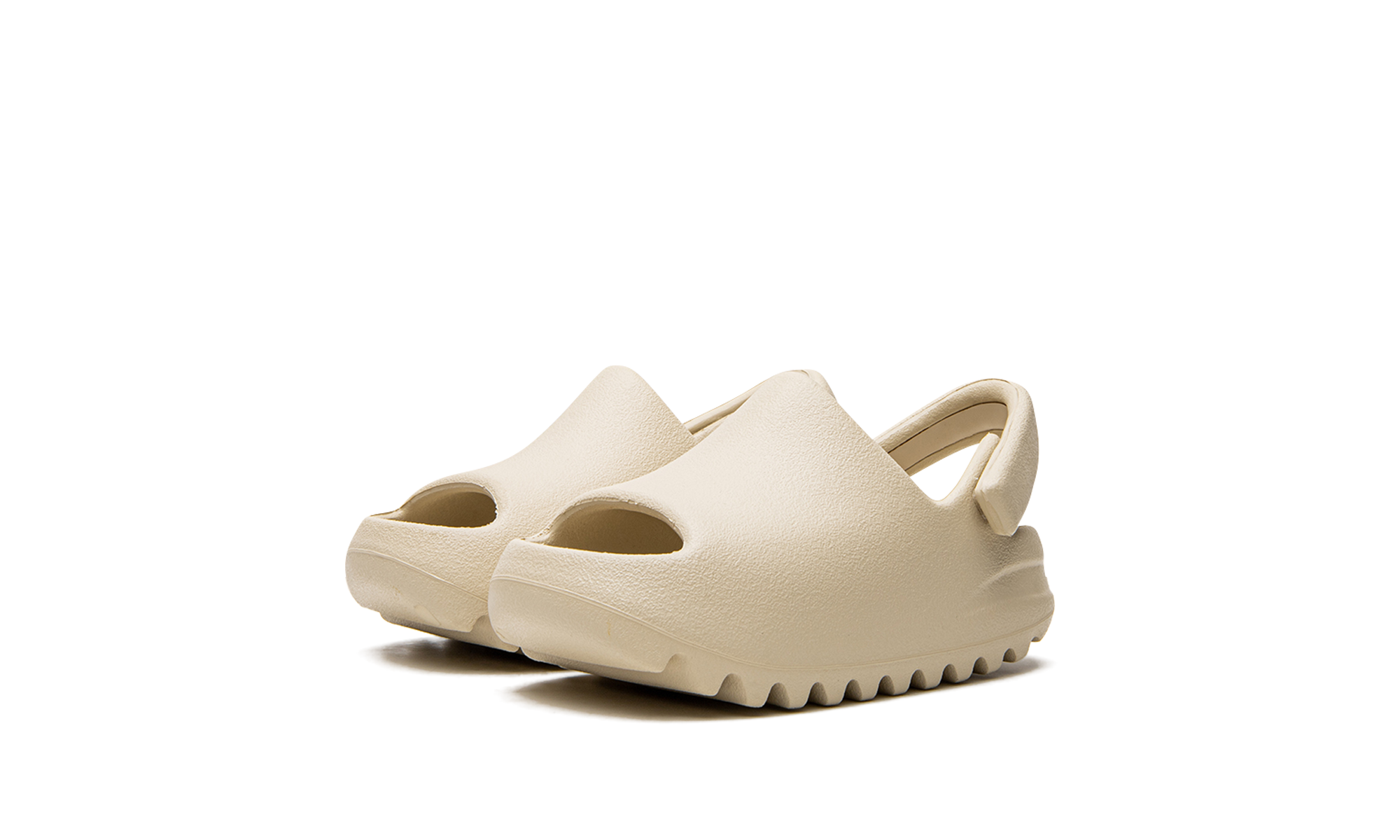 adidas yeezy slide bone 2022 infants+FZ5899+diagnol left view