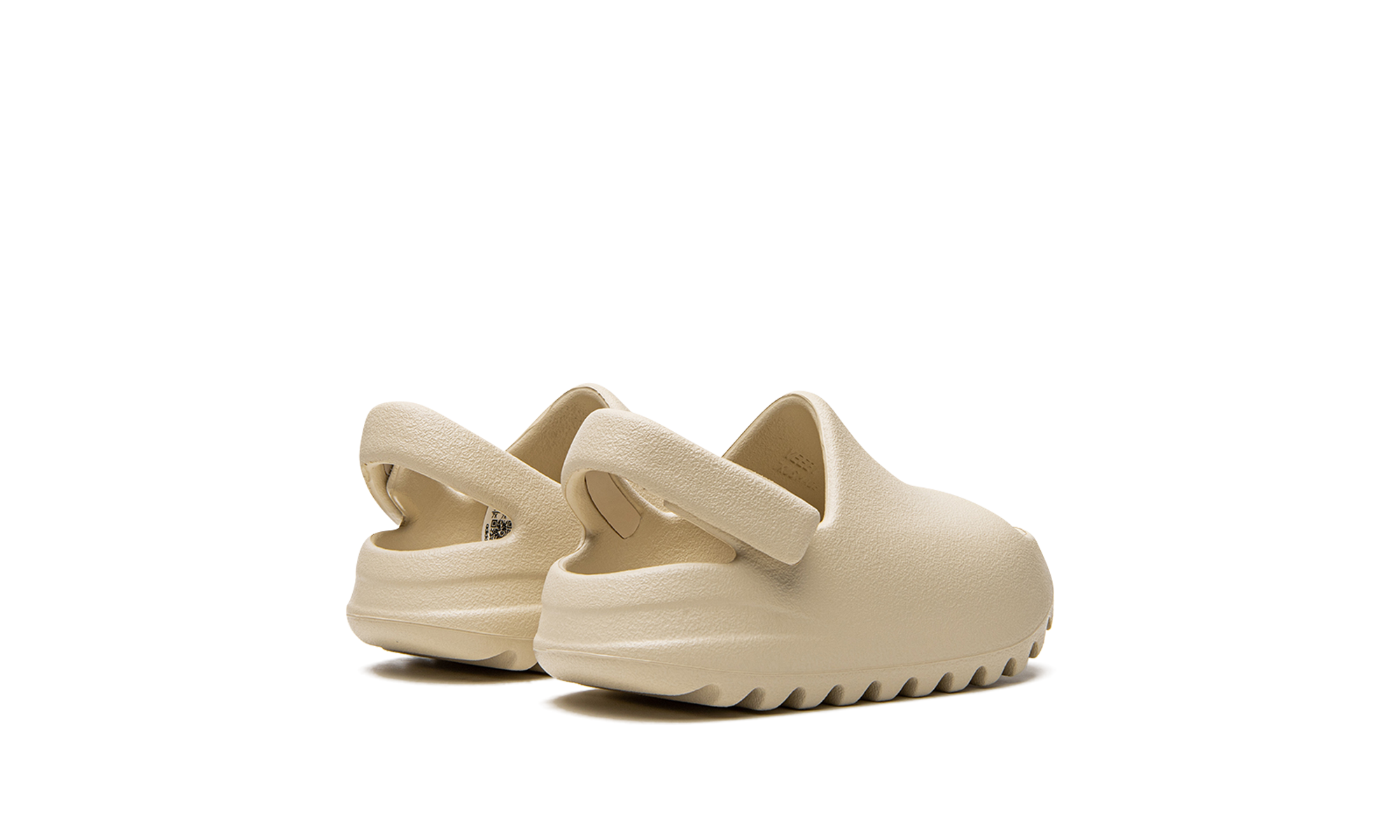 adidas yeezy slide bone 2022 infants+FZ5899+diagnol right behind view