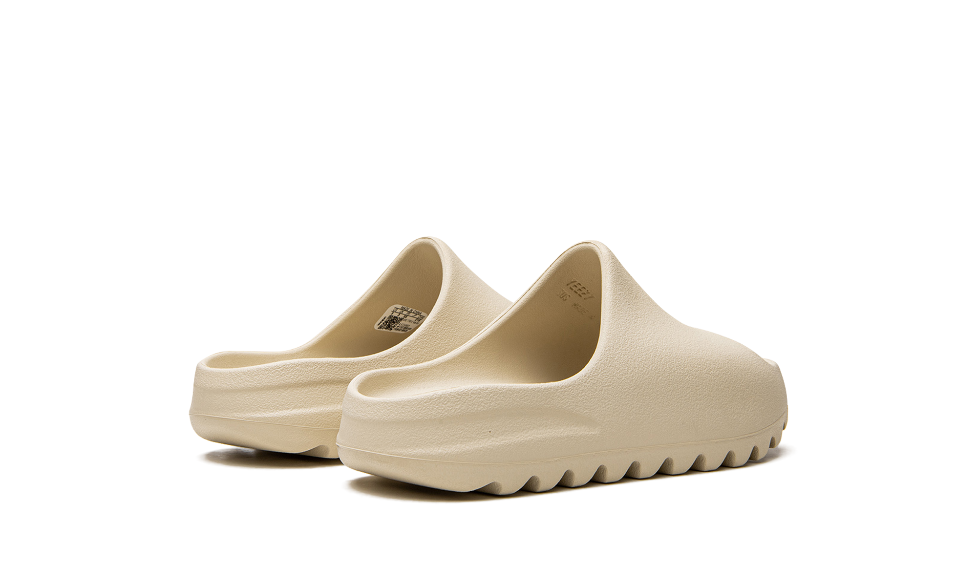 adidas yeezy slide bone 2022 kids+FZ5902+diagnol right behind view