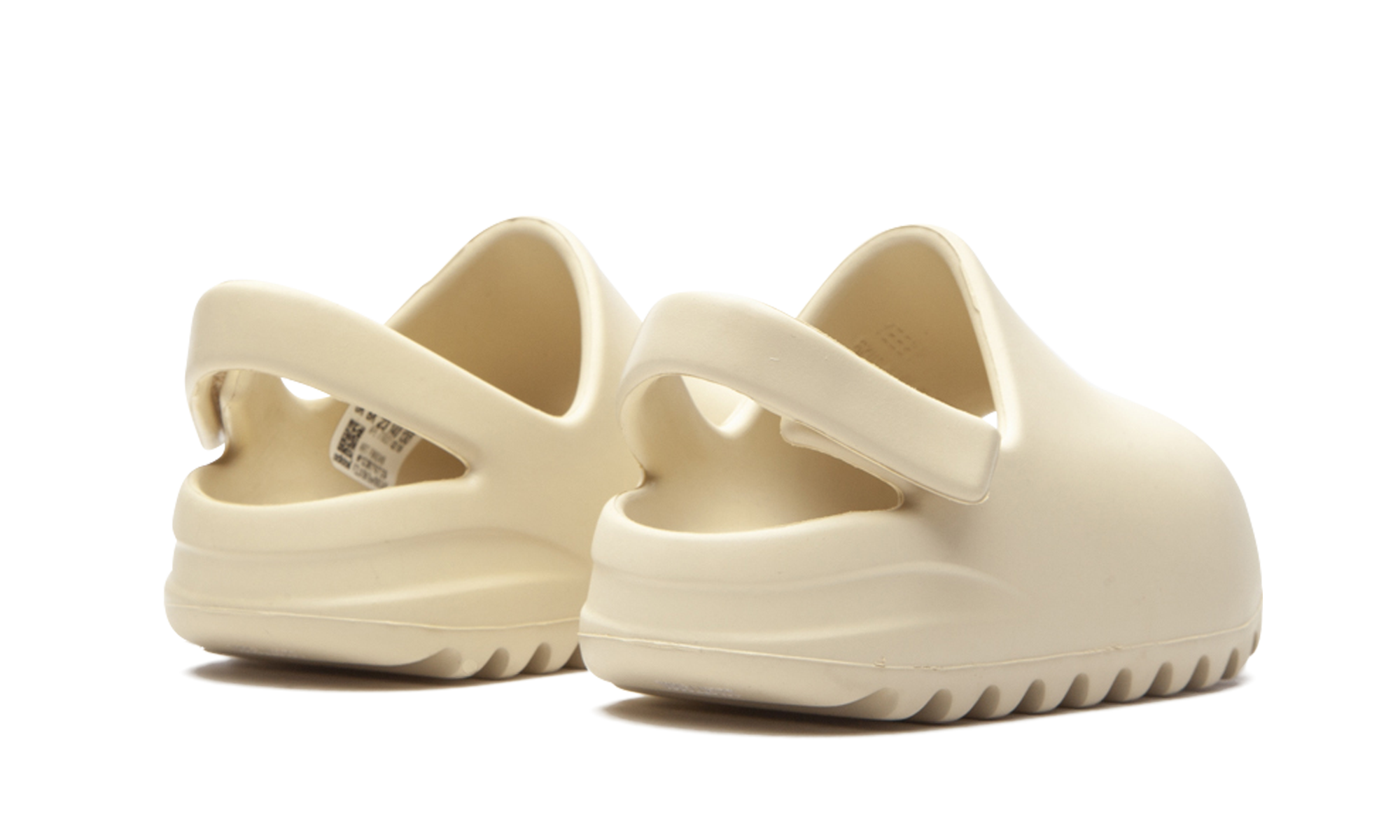 adidas yeezy slide bone infants+FW6349+diagnol right behind view