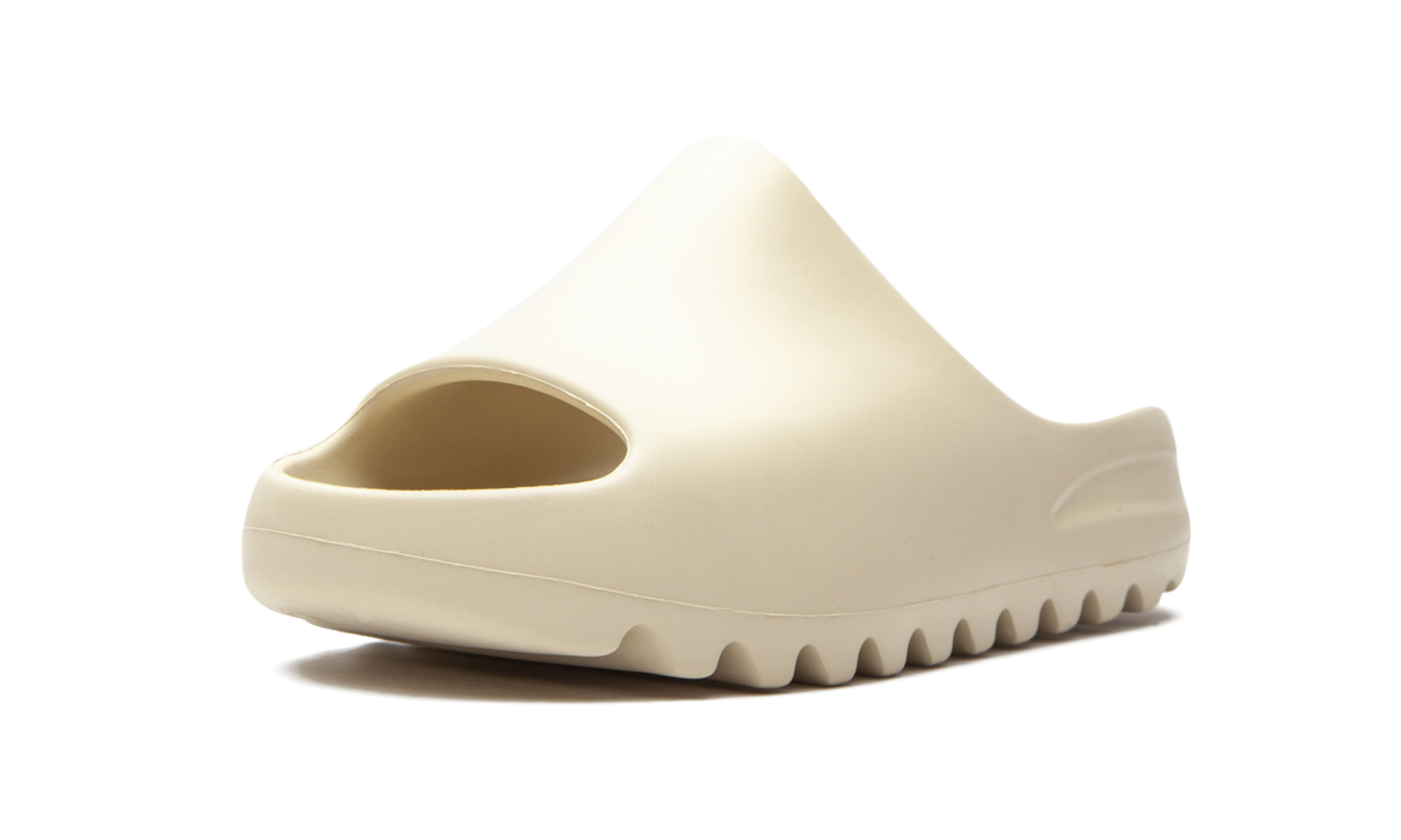 adidas yeezy slide bone kids+FW6347+left diagnol single view