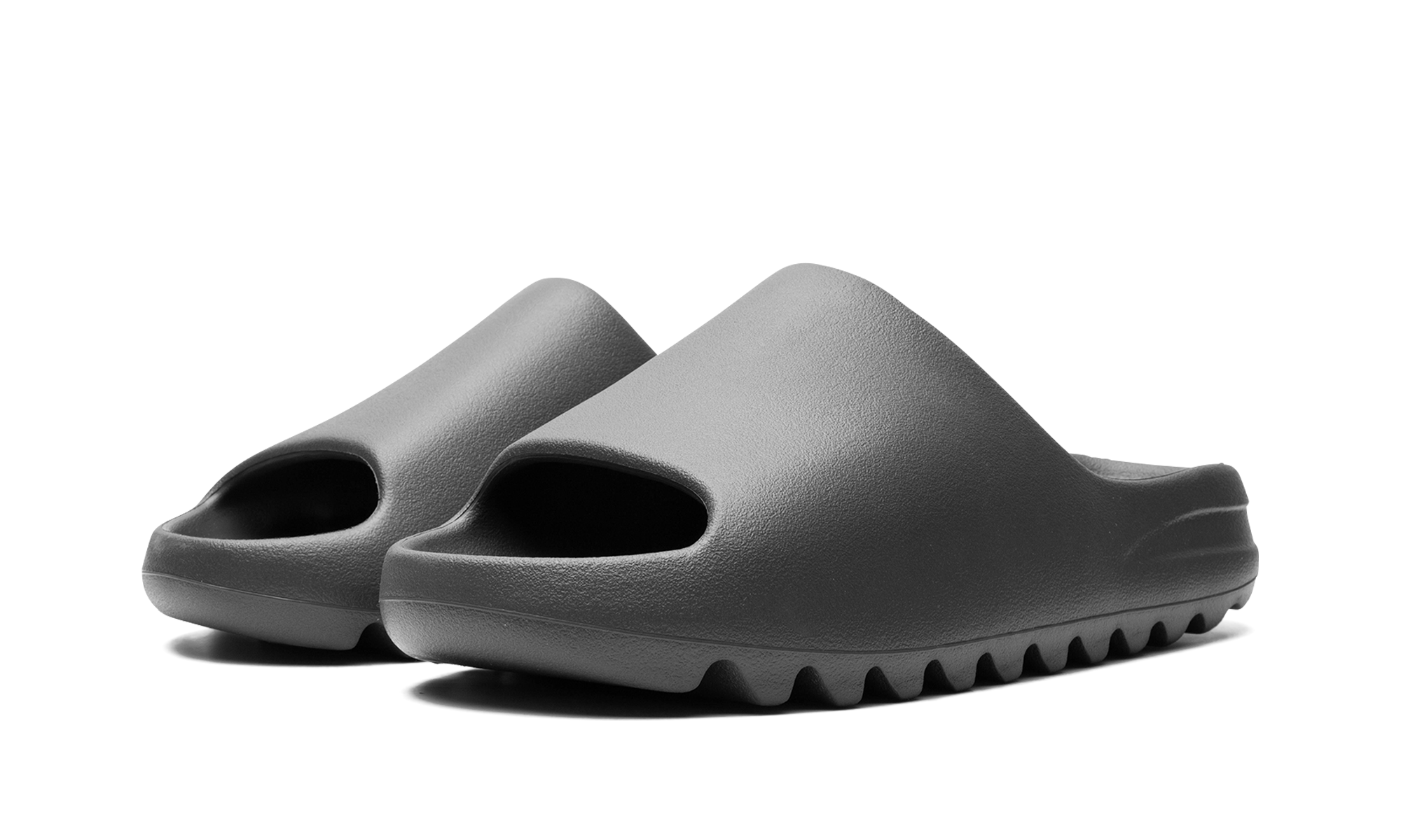 adidas yeezy slide dark onyx+ID5103+diagnol left view