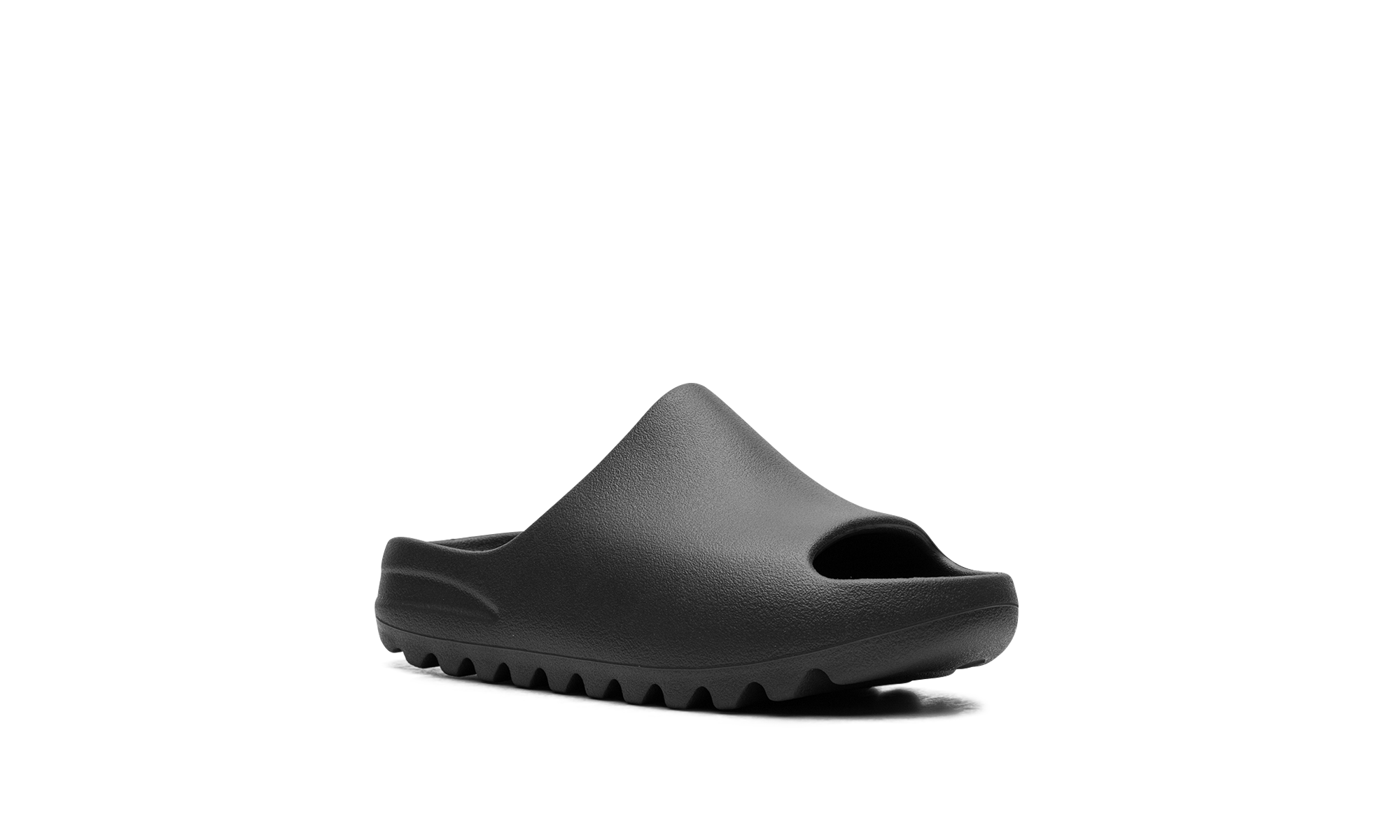 adidas yeezy slide dark onyx kids+ID5104+diagnol right view