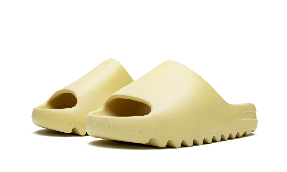 adidas yeezy slide desert sand+FW6344+diagnol left view