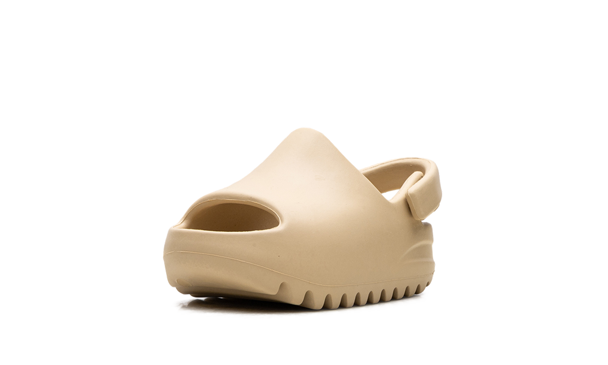 adidas yeezy slide desert sand infants+FW6348+left diagnol single view