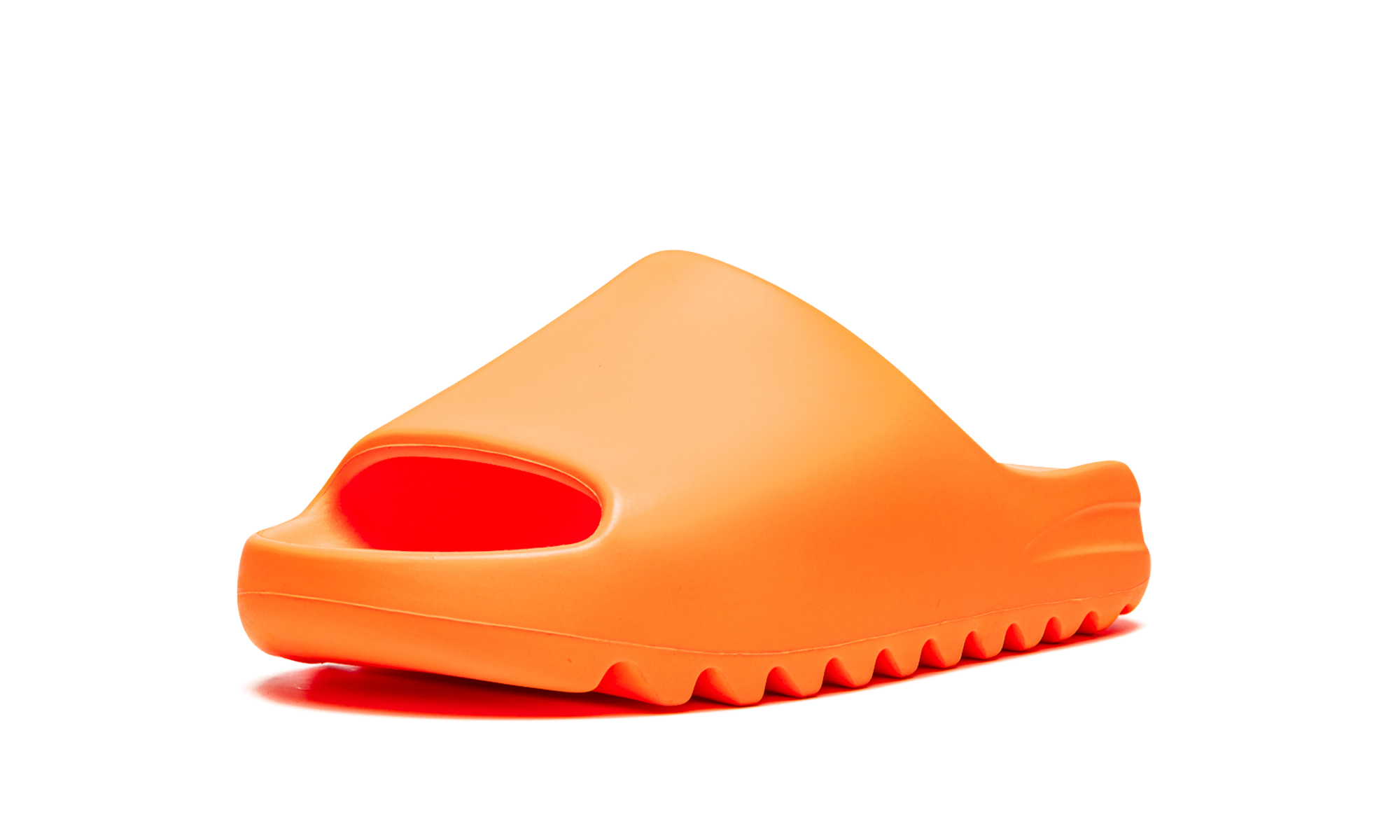 adidas yeezy slide enflame orange+GZ0953+left diagnol single view