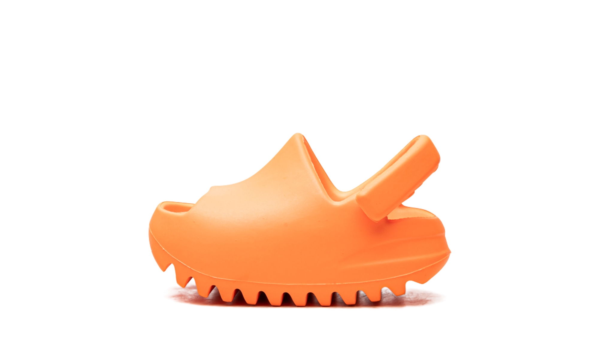 adidas yeezy slide enflame orange infants+GZ0955+diagnol right view 1
