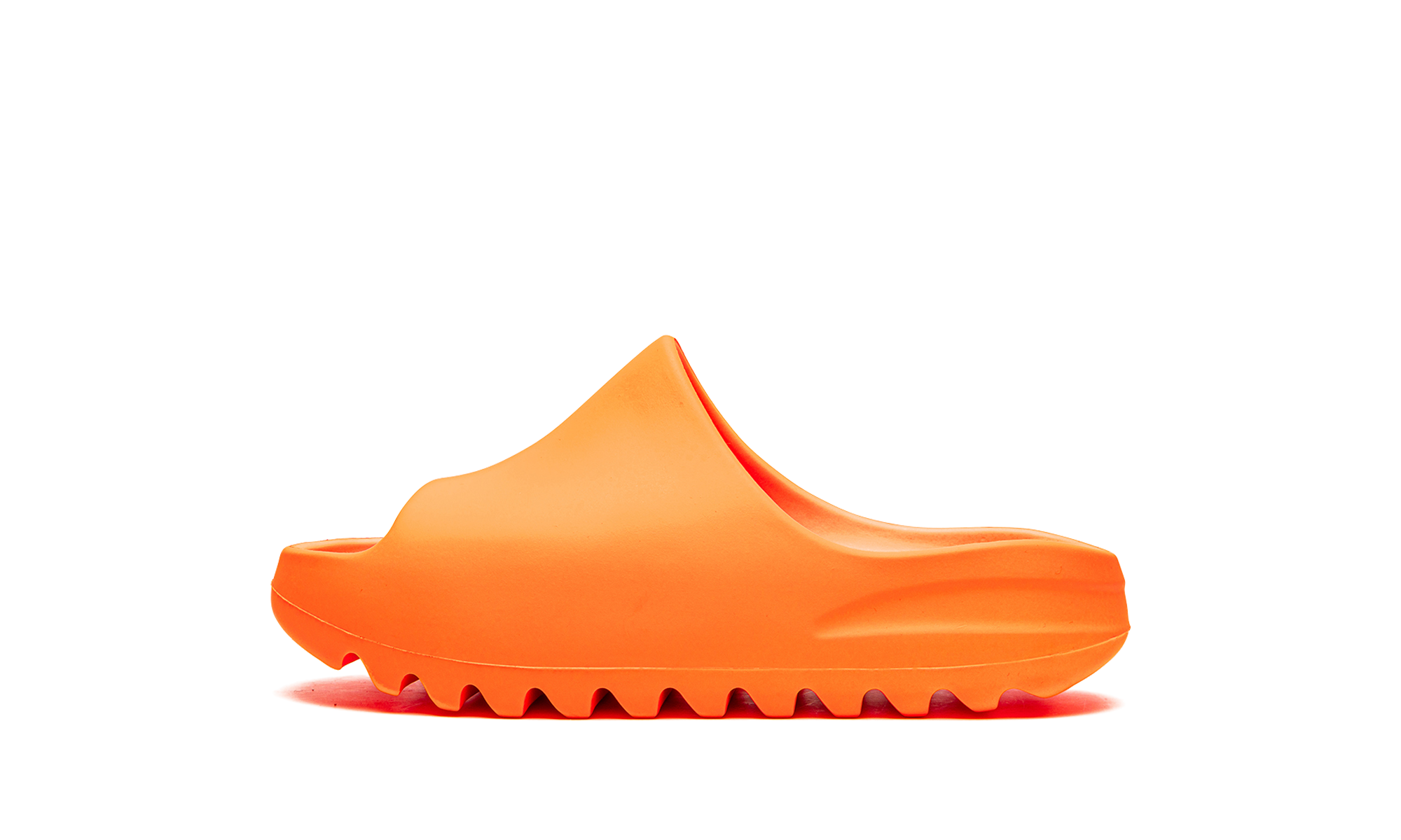 adidas yeezy slide enflame orange kids+GZ0954+diagnol right view 2