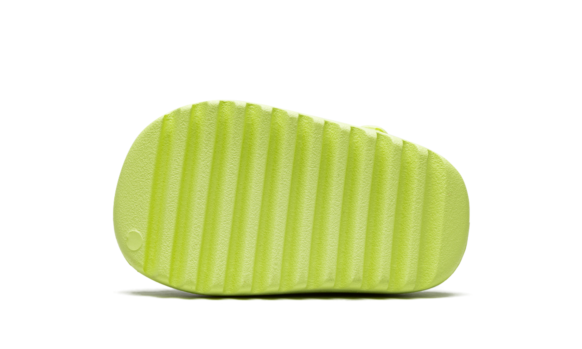 adidas yeezy slide glow green 2022 infants+HQ4119+bottom view