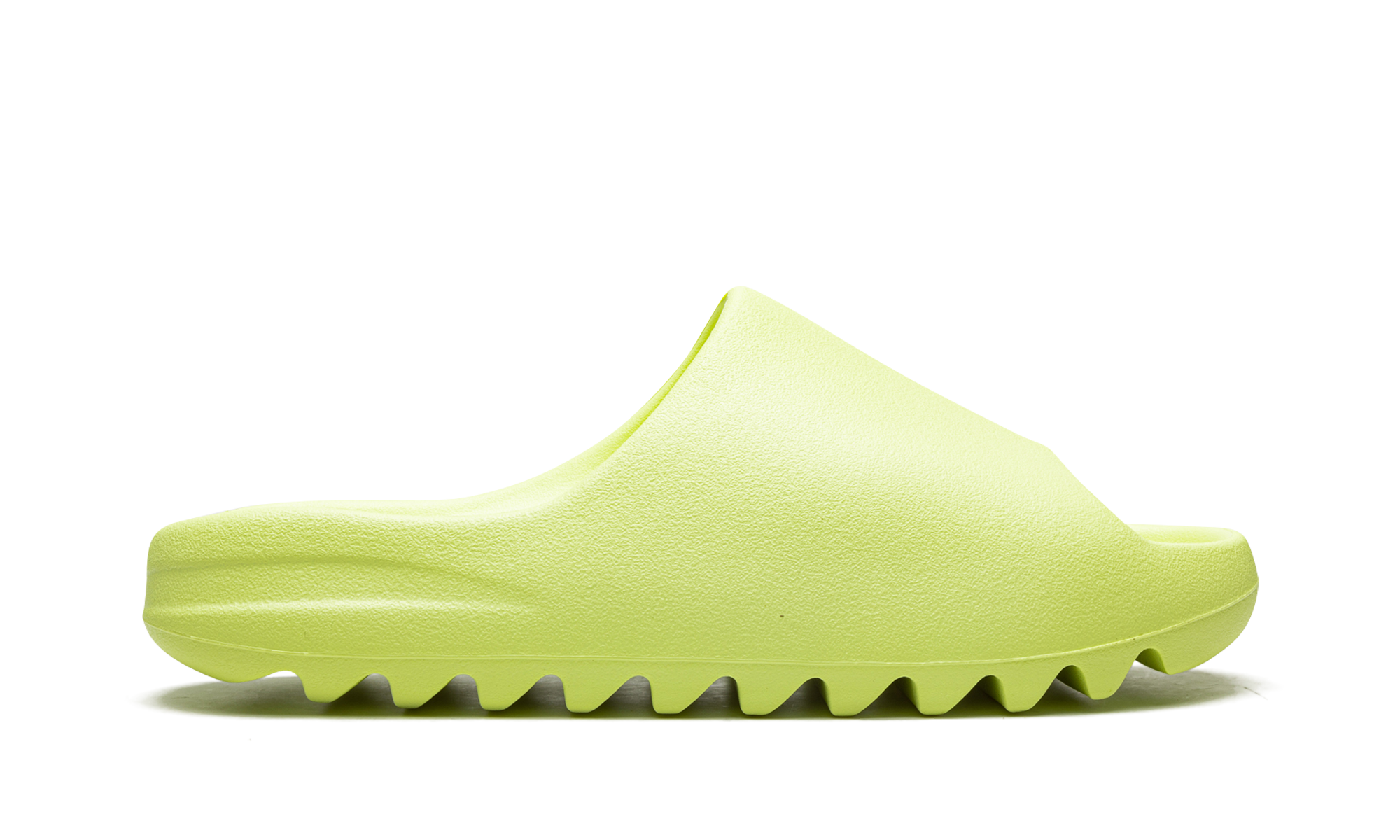 adidas yeezy slide glow green 2022 2023 restock+HQ6447+bottom view