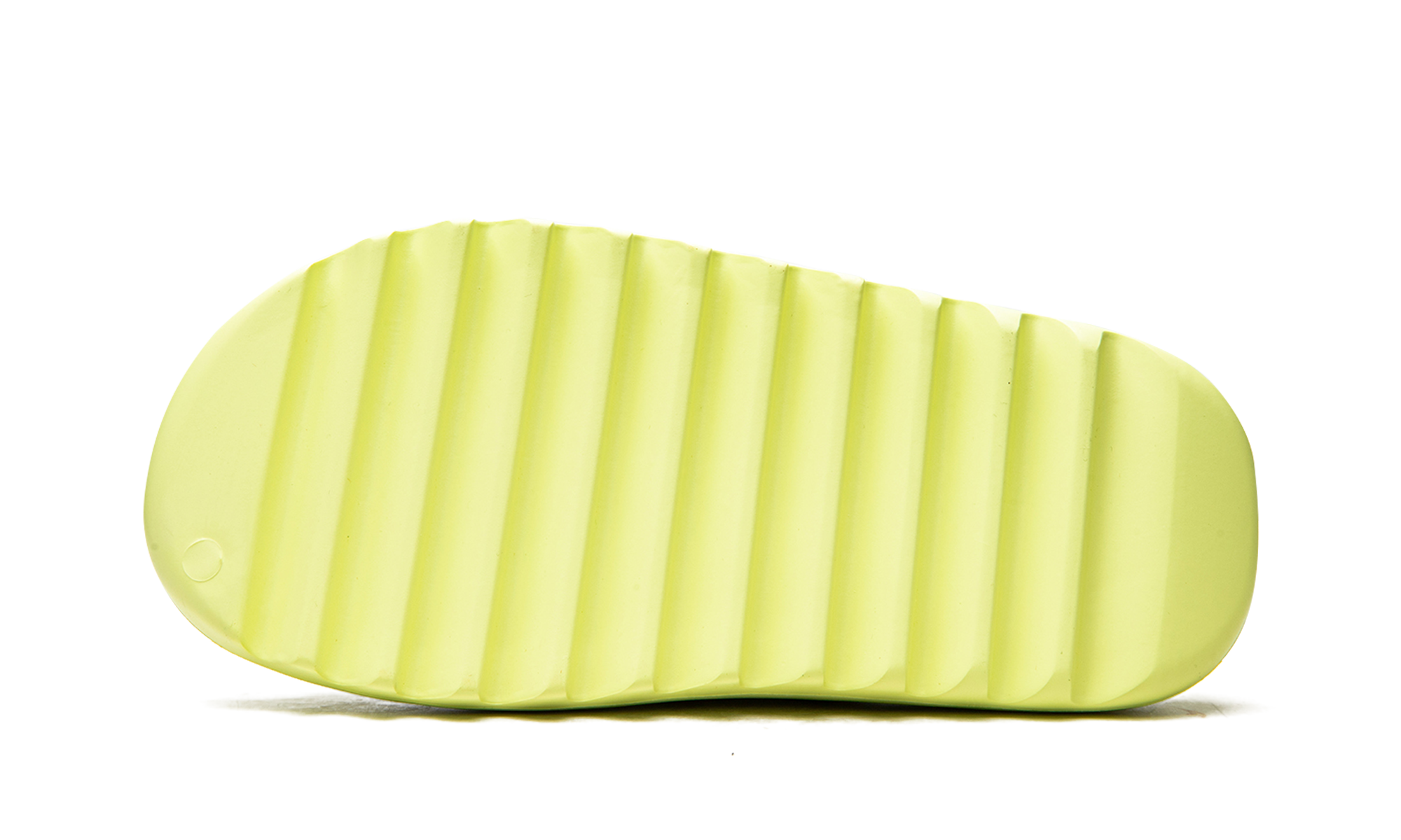 adidas yeezy slide glow green+GX6138+bottom view