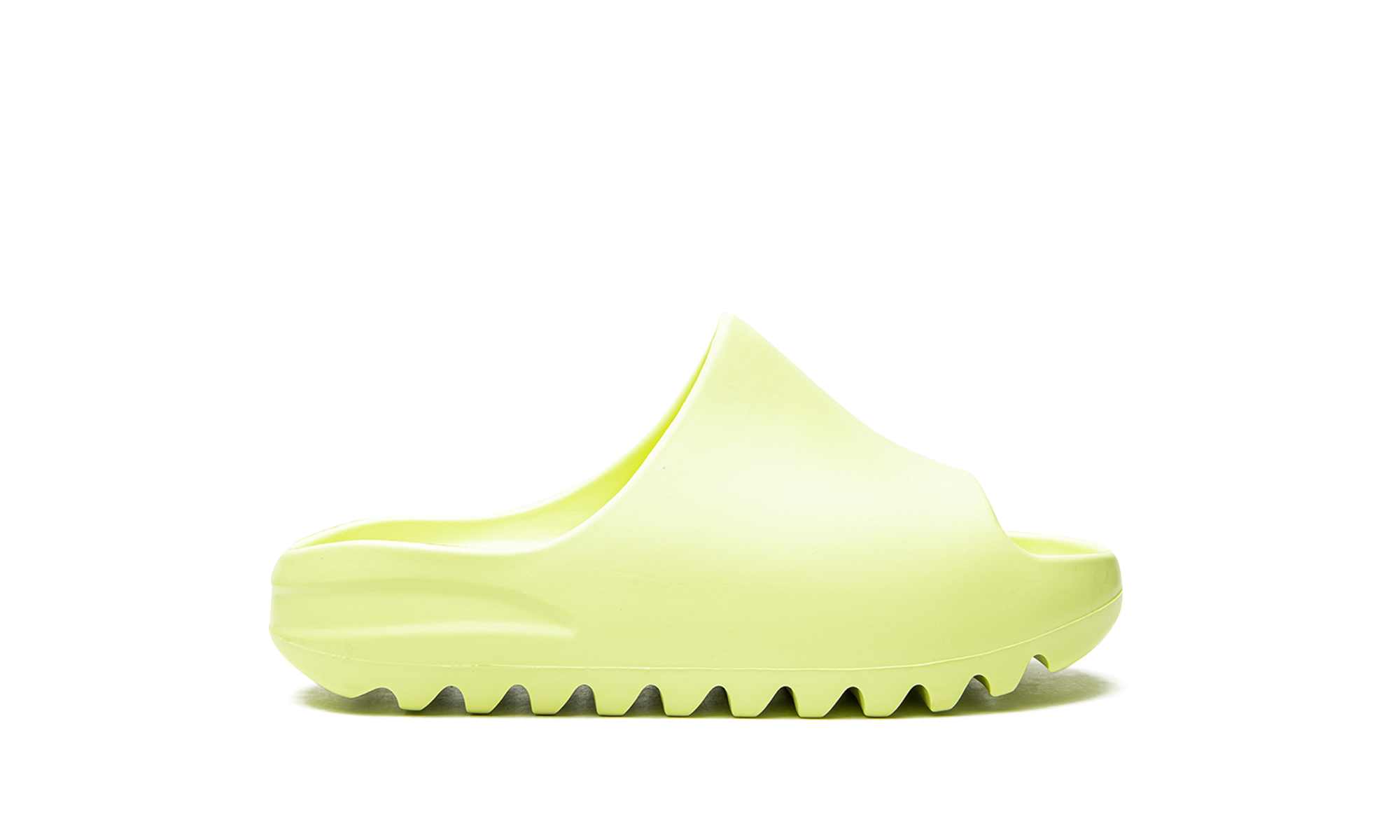 adidas yeezy slide glow green kids+GX6139+right view