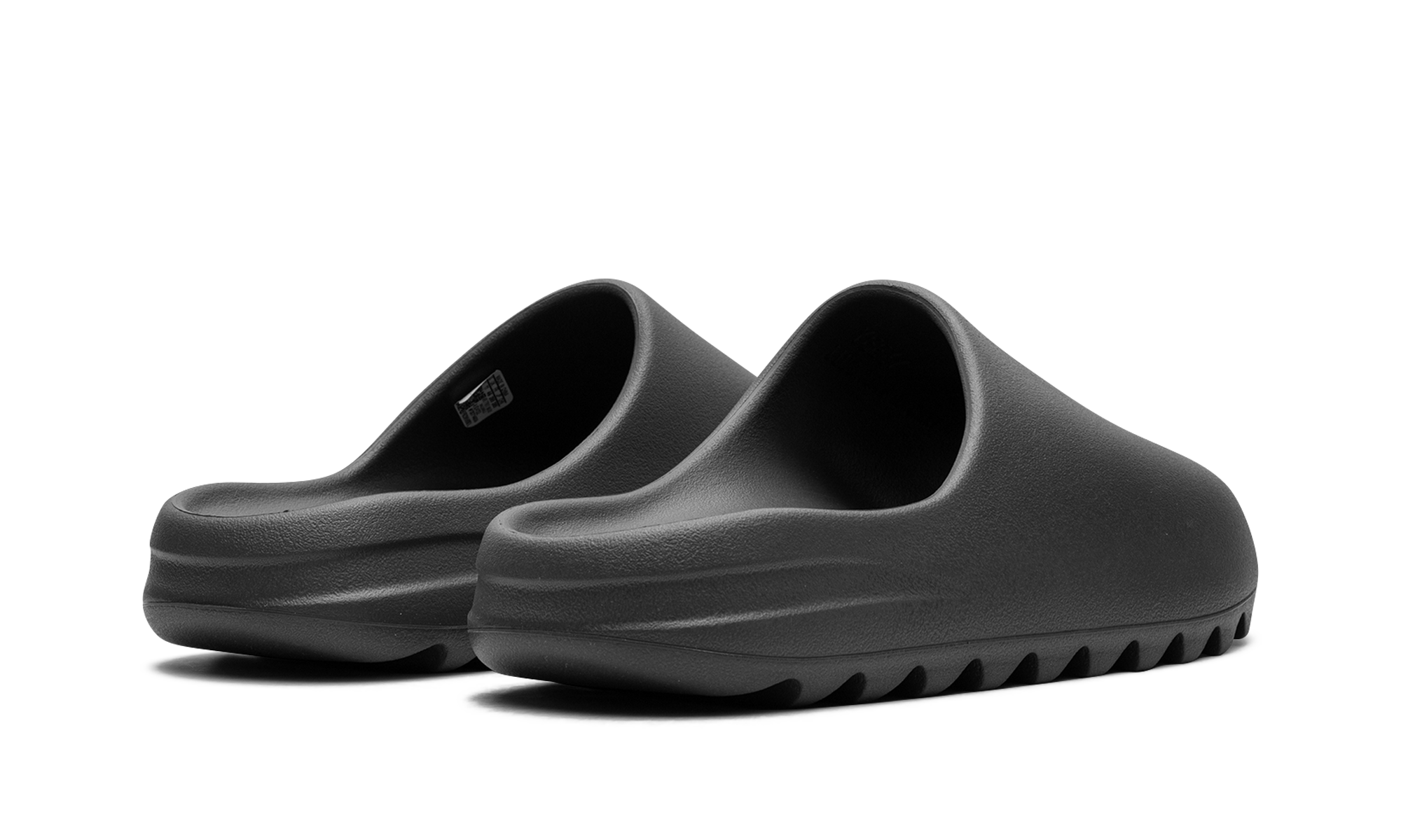 adidas yeezy slide granite+ID4132+diagnol right behind view