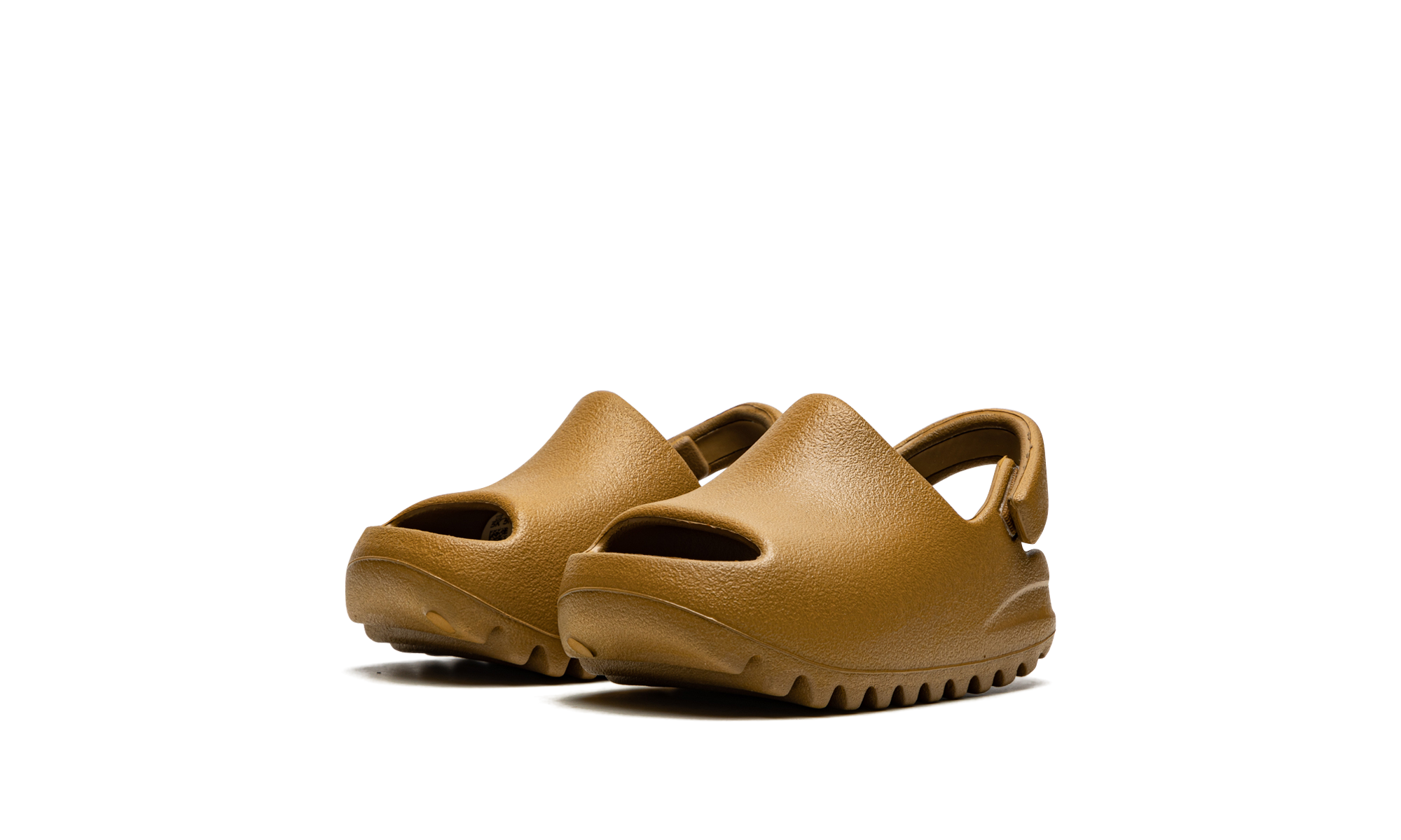 adidas yeezy slide ochre infants+GW1933+diagnol left view