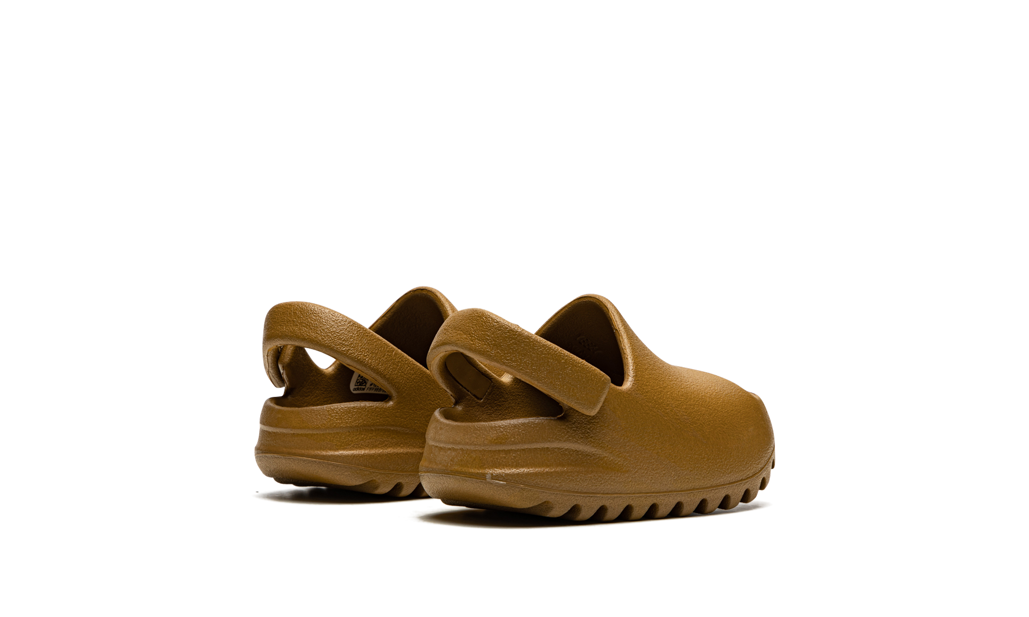 adidas yeezy slide ochre infants+GW1933+diagnol right behind view