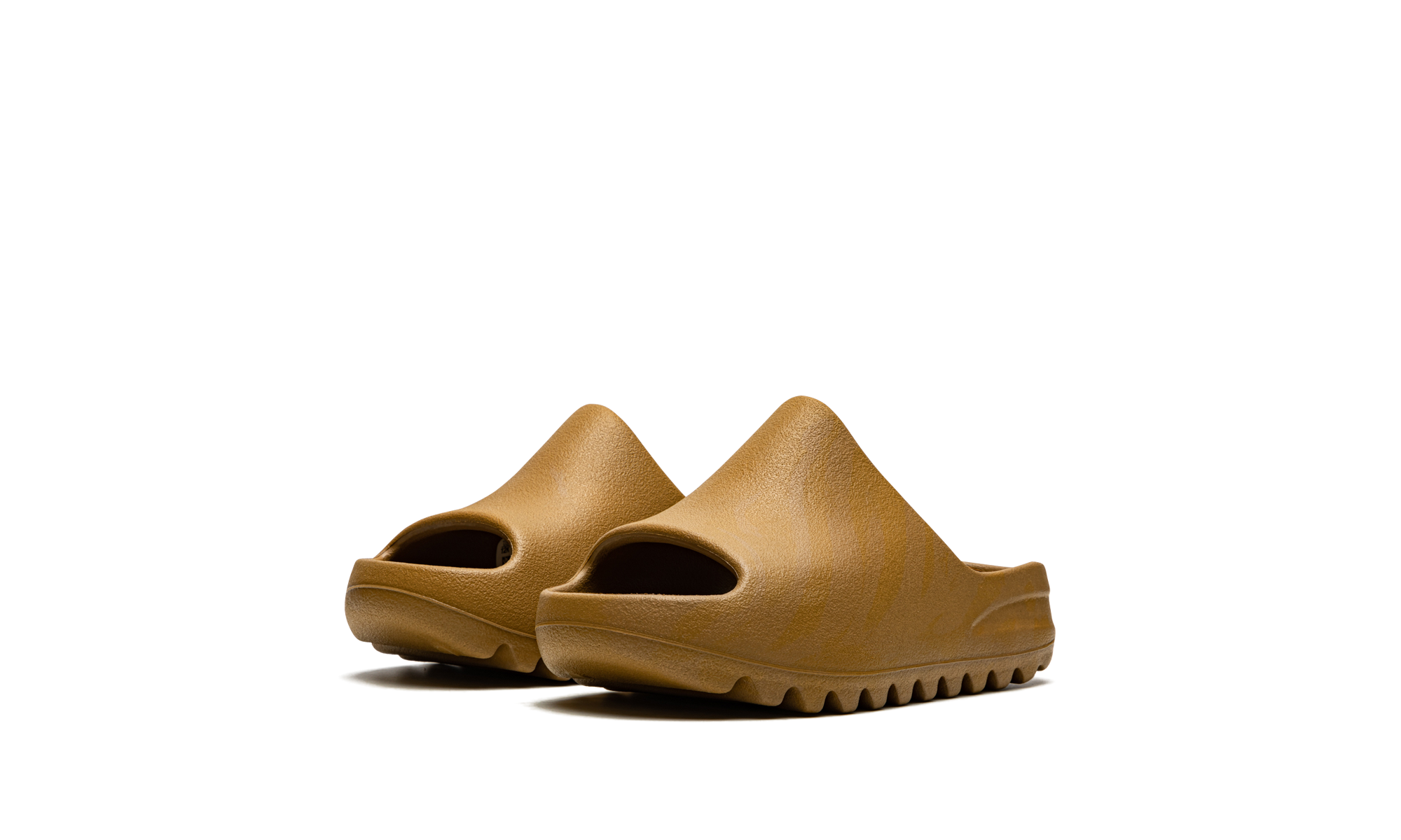 adidas yeezy slide ochre kids+GW1932+diagnol left view