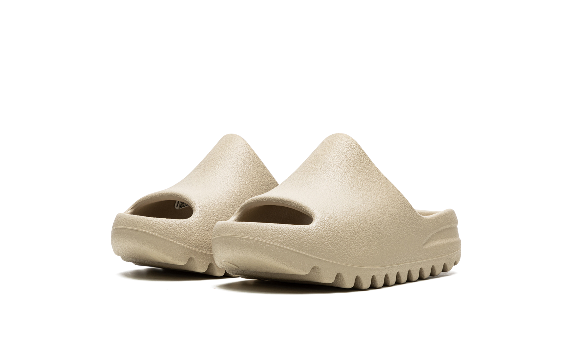 adidas yeezy slide pure restock pair kids+HQ4117+diagnol left view