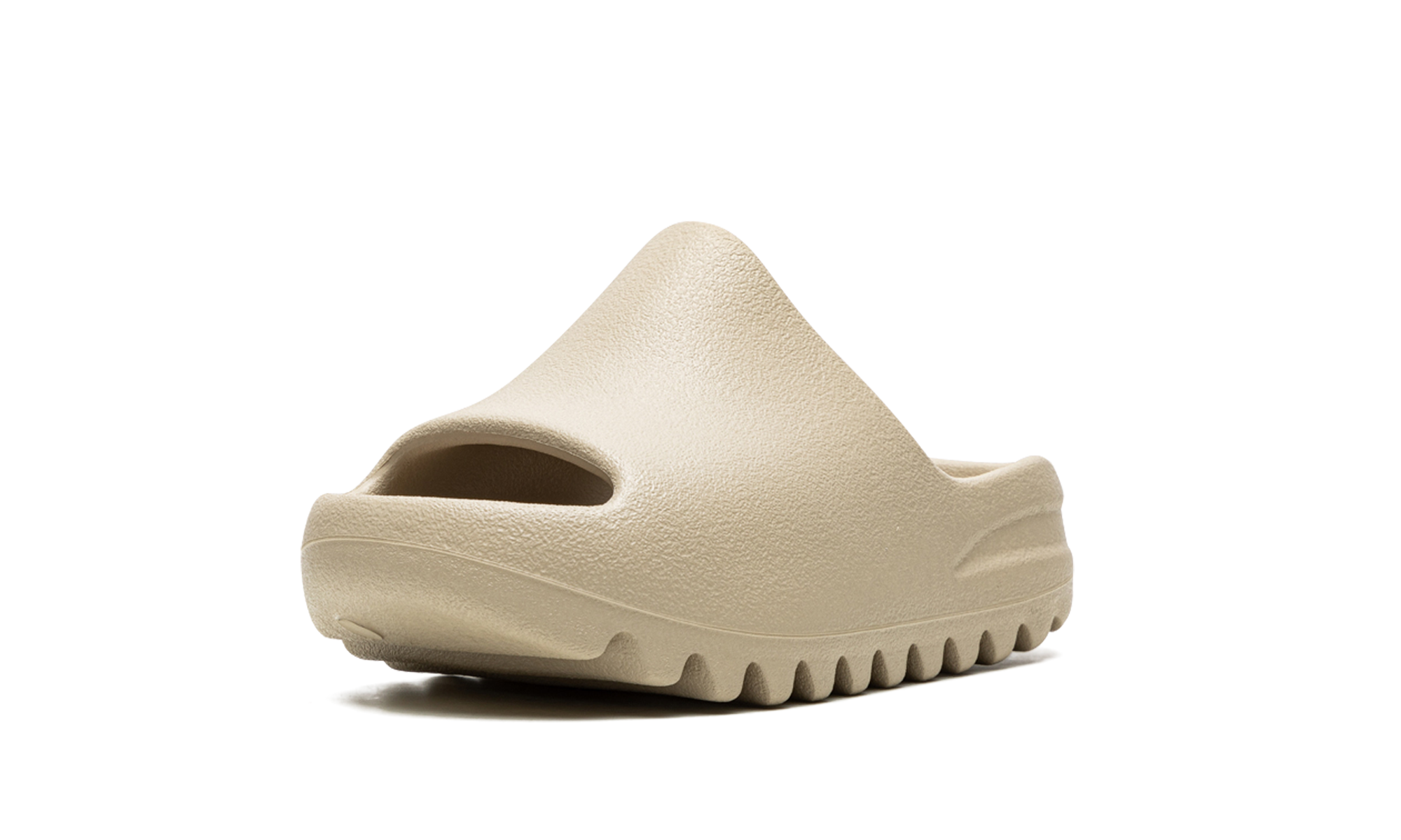 adidas yeezy slide pure restock pair kids+HQ4117+left diagnol single view
