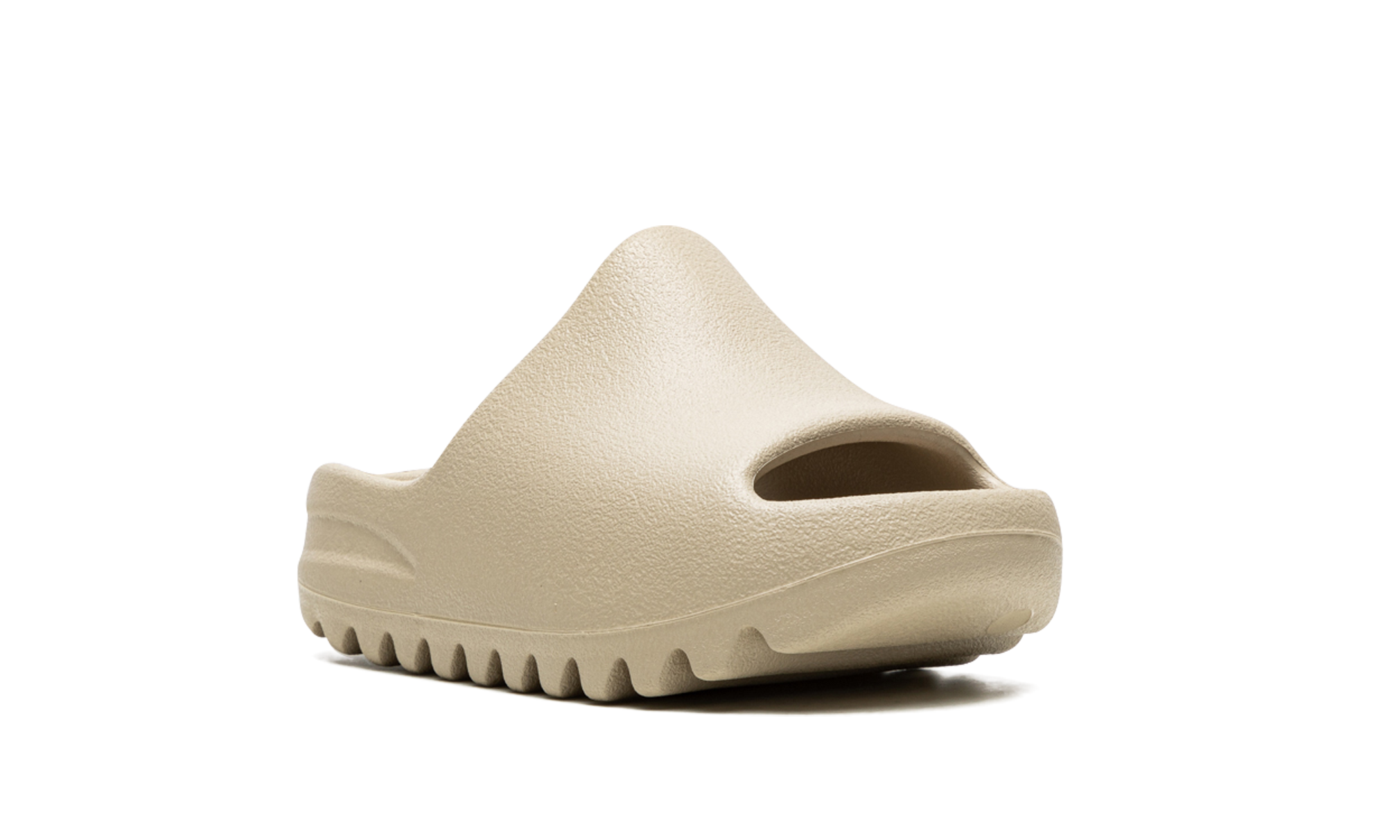 adidas yeezy slide pure restock pair kids+HQ4117+diagnol right view