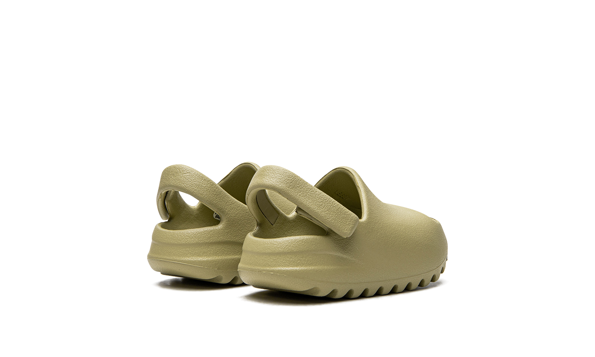 adidas yeezy slide resin 2022 infants+FZ5900+diagnol right behind view