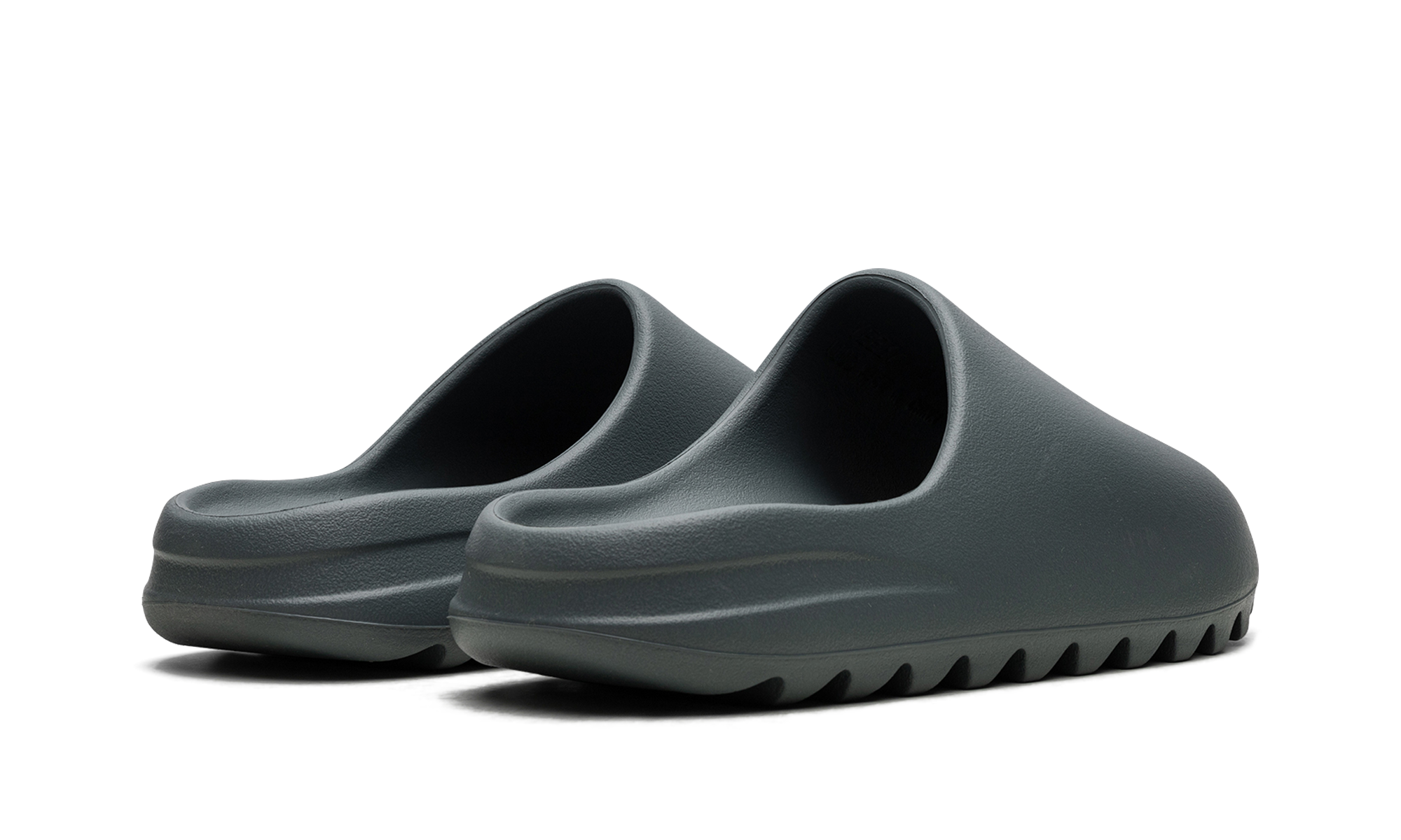 adidas yeezy slide slate marine+ID2349+diagnol right behind view
