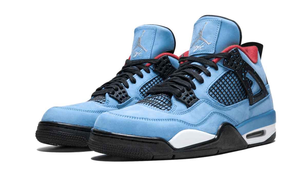 jordan 4 retro travis scott cactus jack+308497-406+diagnol left view