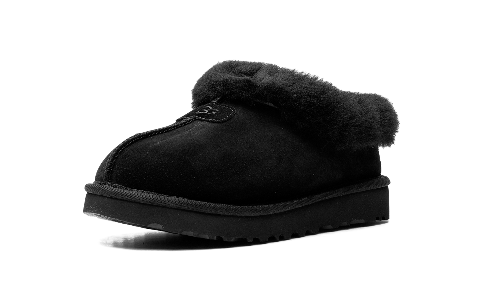 ugg tazzette slipper black women s+1134810-BLK+left diagnol single view