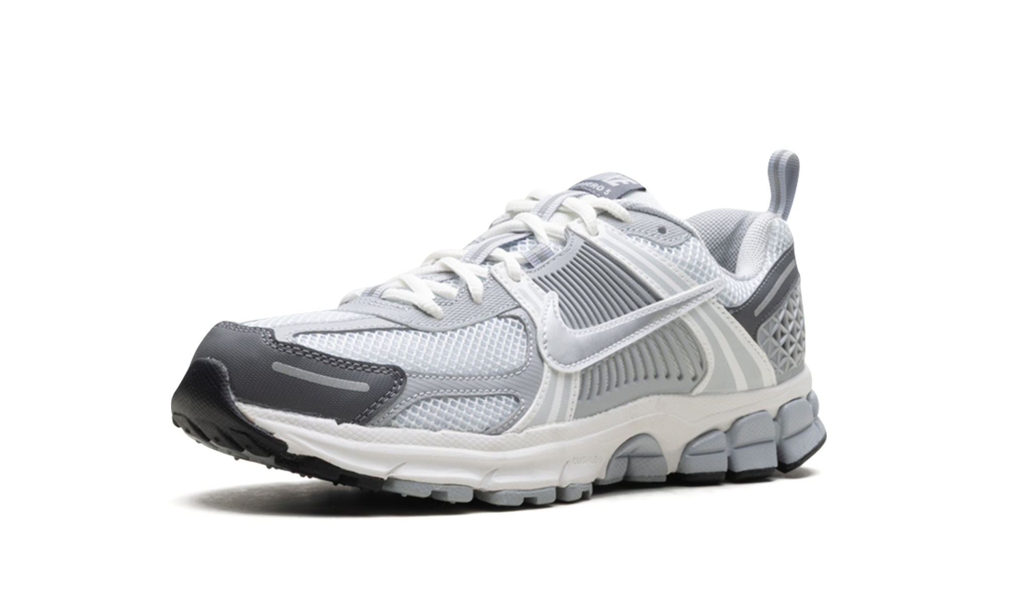 nike zoom vomero 5 pure platinum metallic silver gs+HF6998-002+left diagnol single view