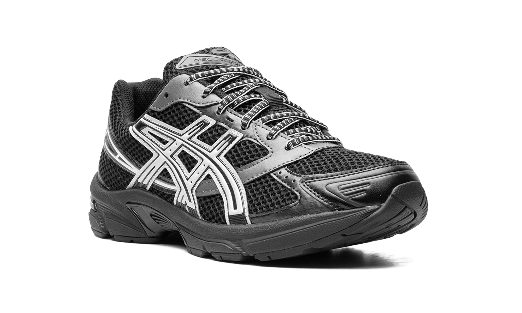 asics gel 1130 black glacier grey+1201A910-001+diagnol right view