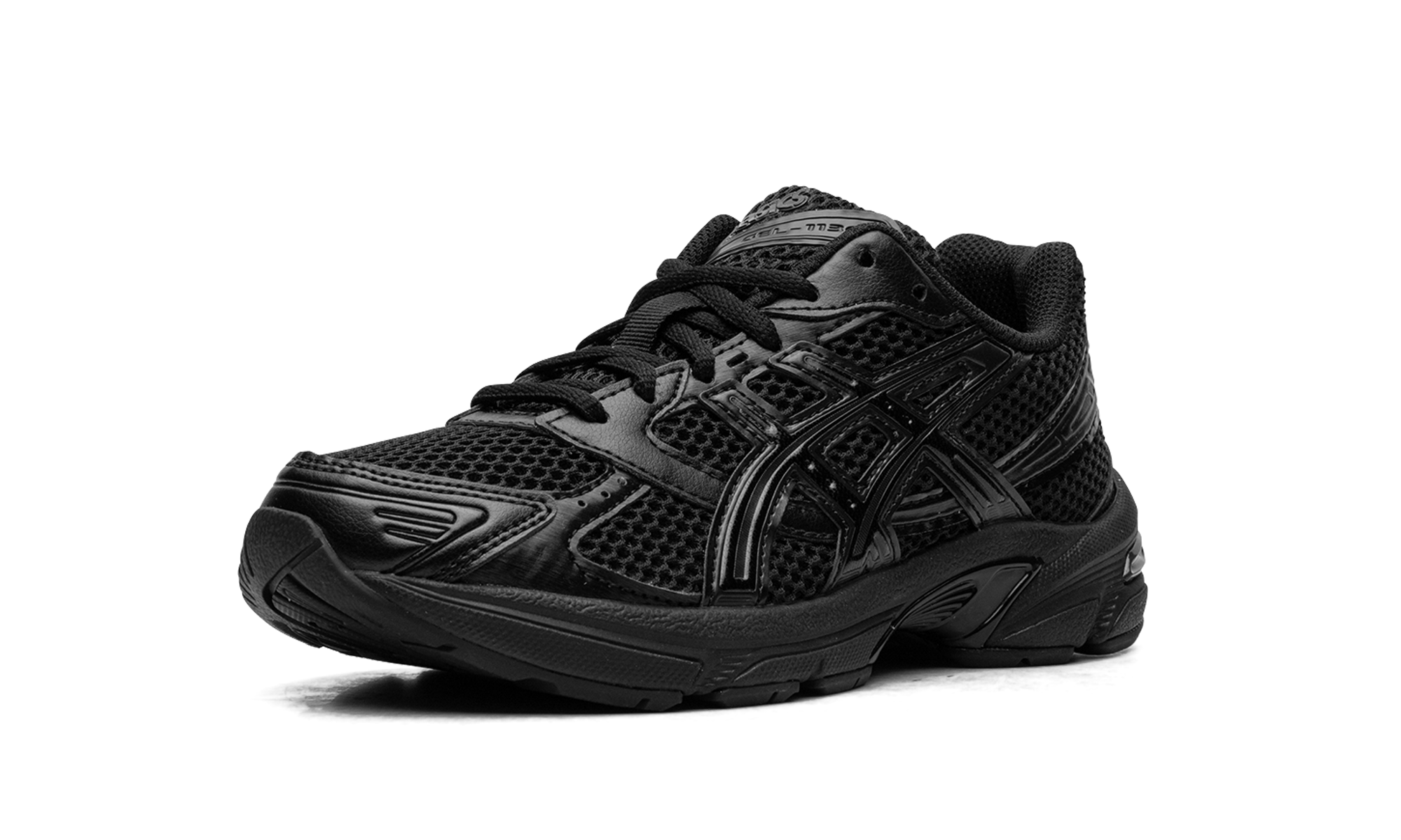 asics gel 1130 black graphite grey+1201A256-002+left diagnol single view