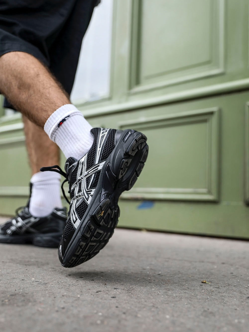 ASICS Gel-1130 Black Pure Silver, Lifestyle View 2, SKU 1201A906-001