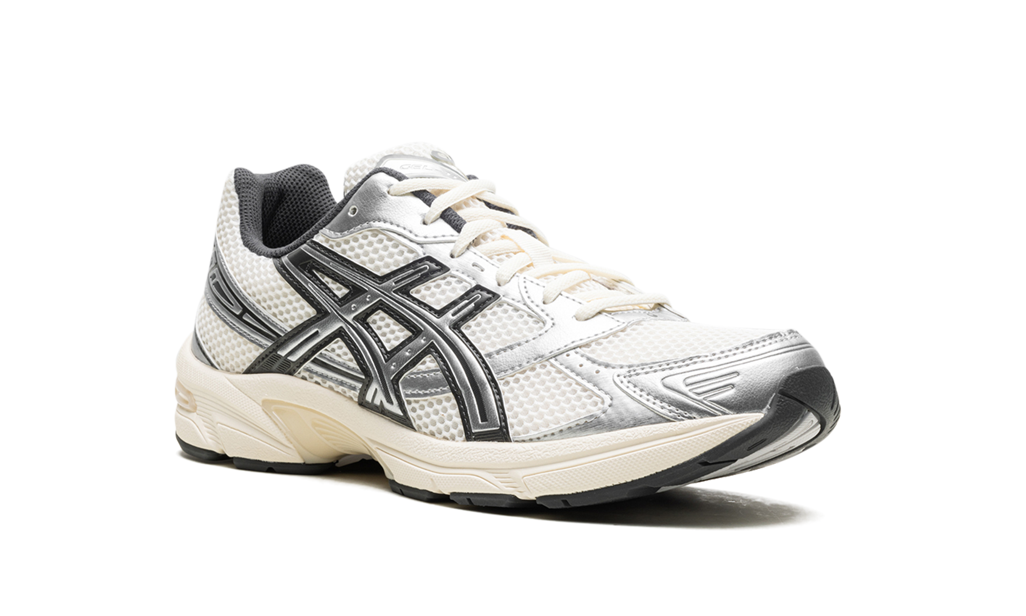 asics gel 1130 cream pure silver+1203A310-100+diagnol right view