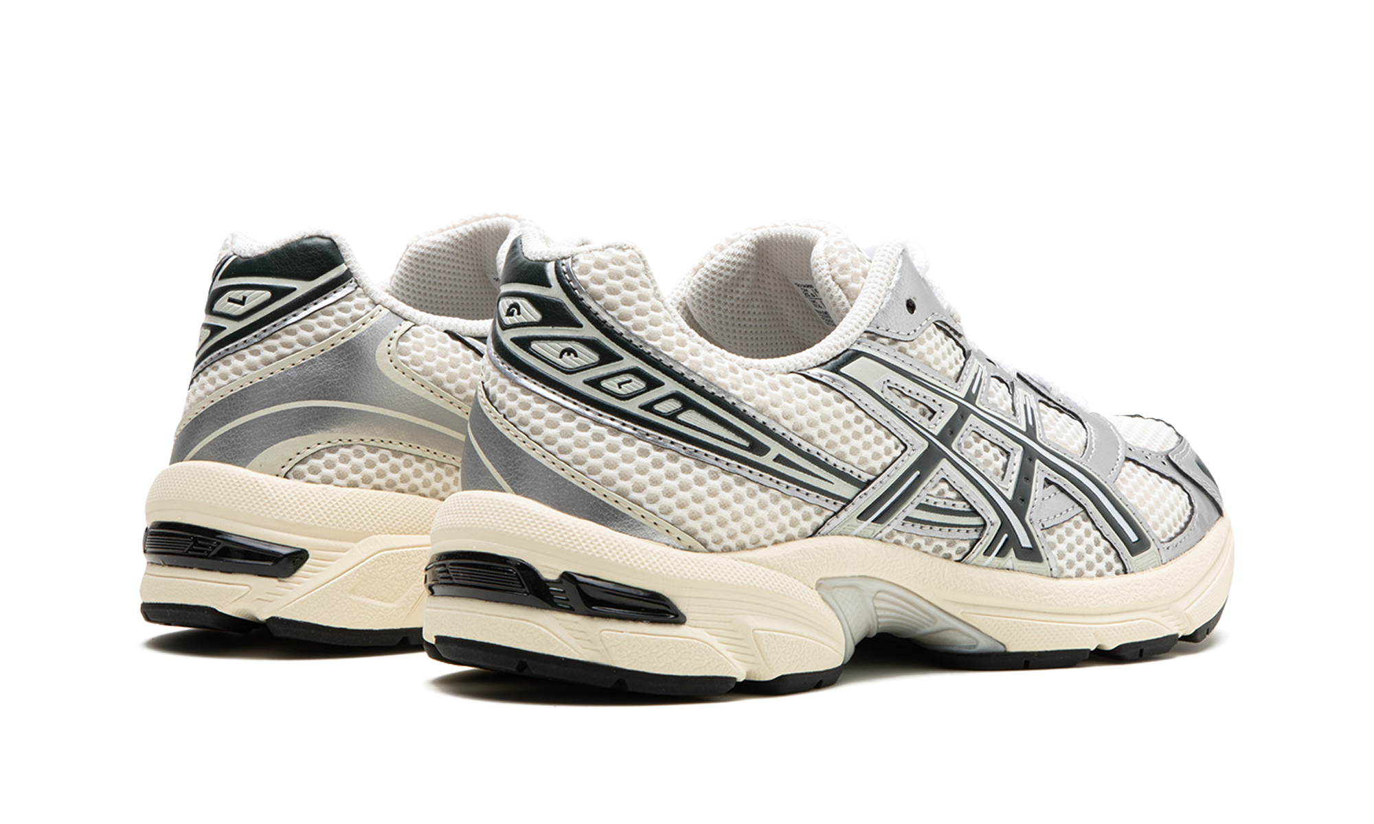 asics gel 1130 kith cream scarab 2023+1201A956-100+diagnol right behind view