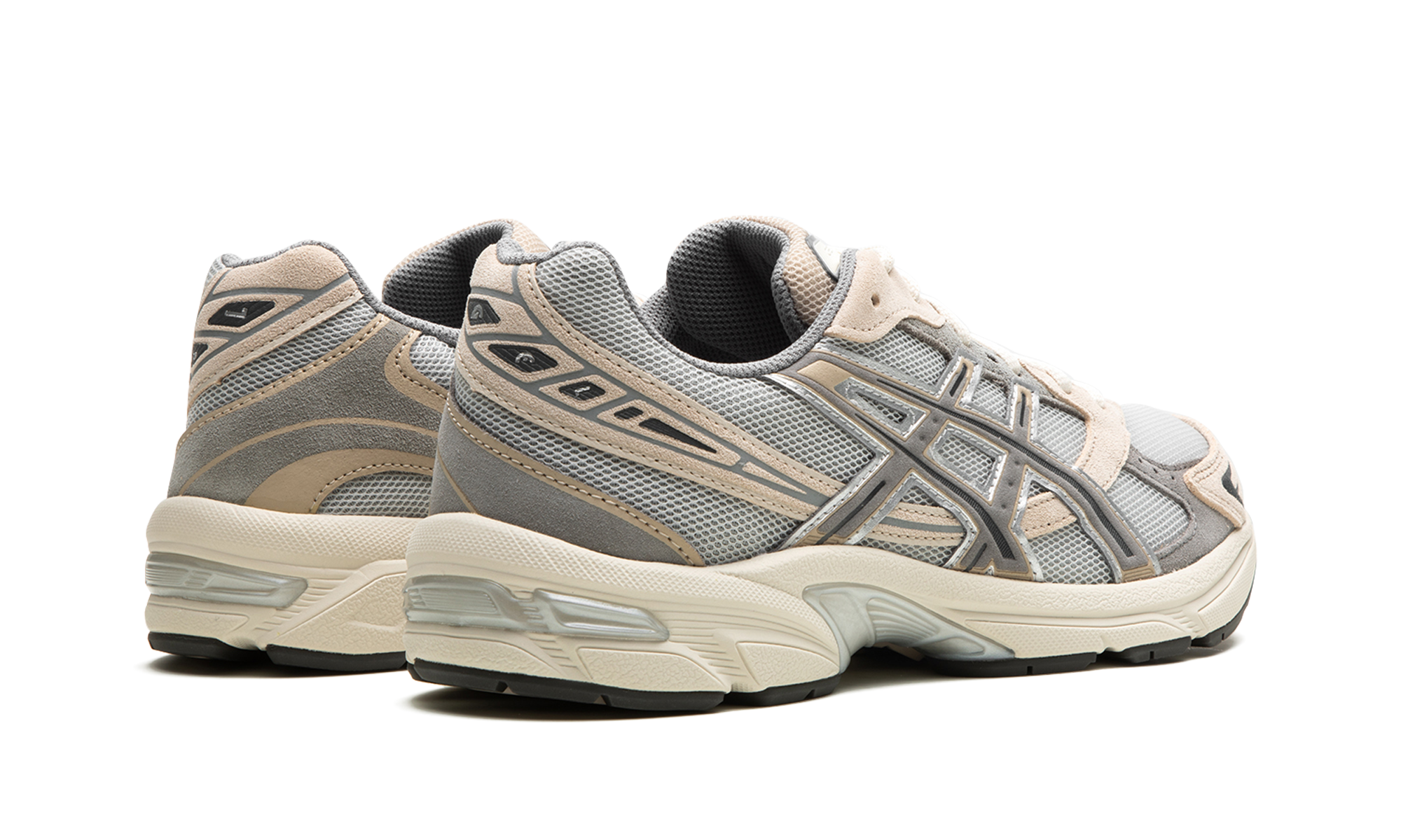 asics gel 1130 oyster clay grey pink+1201A255-028+diagnol right behind view