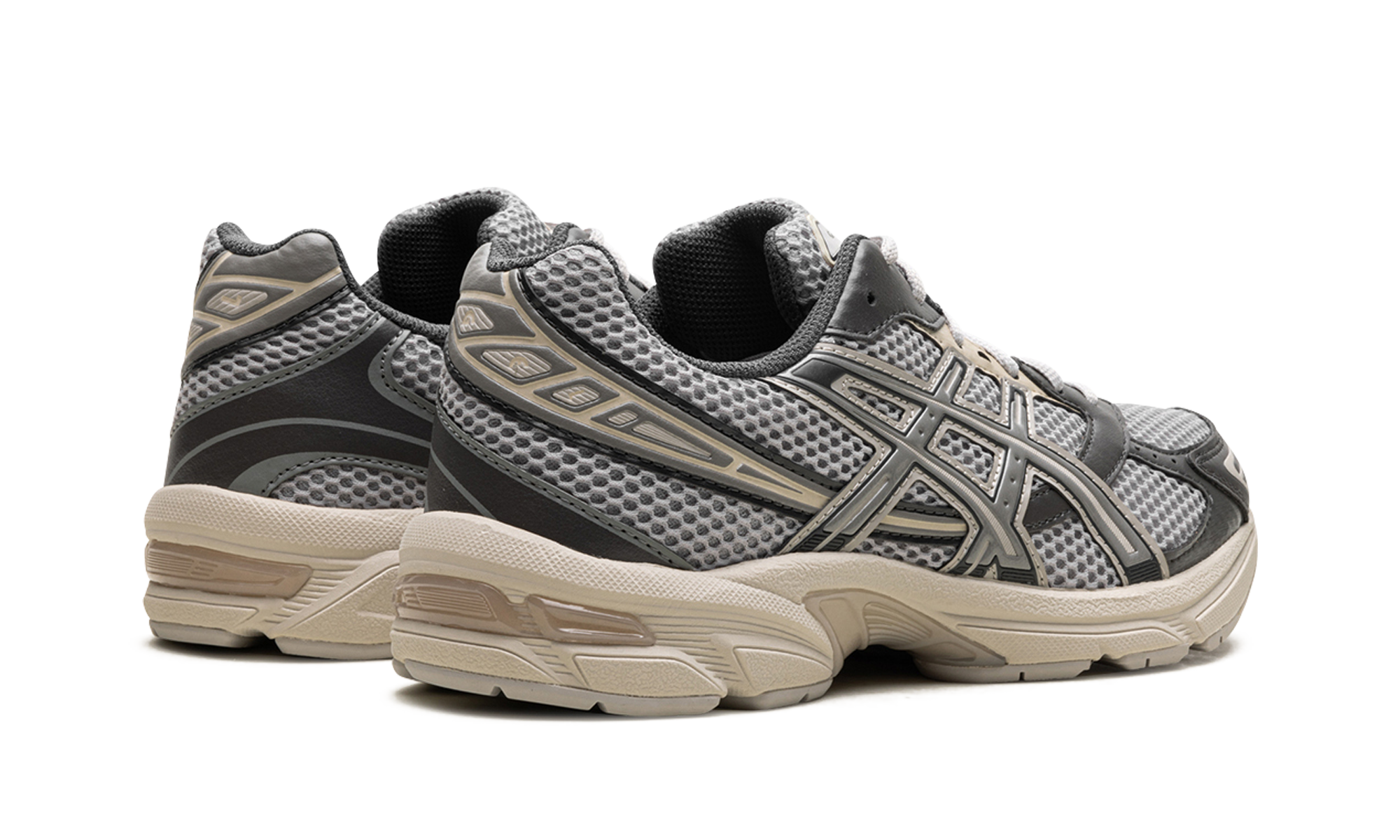 asics gel 1130 oyster grey+1201A256-025+diagnol right behind view