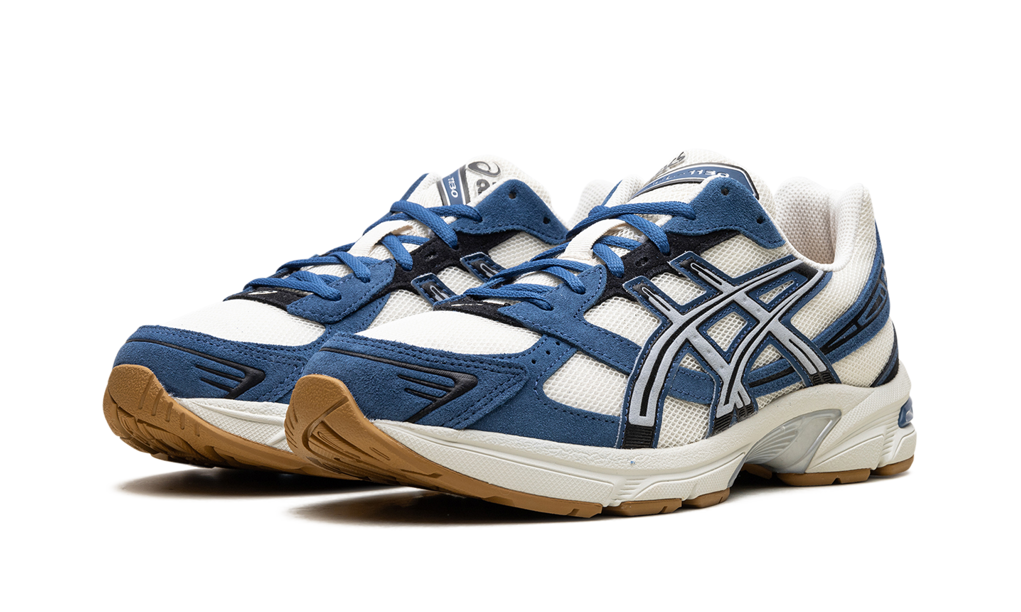 asics gel 1130 pale oak grand shark+1201A255-201+diagnol left view