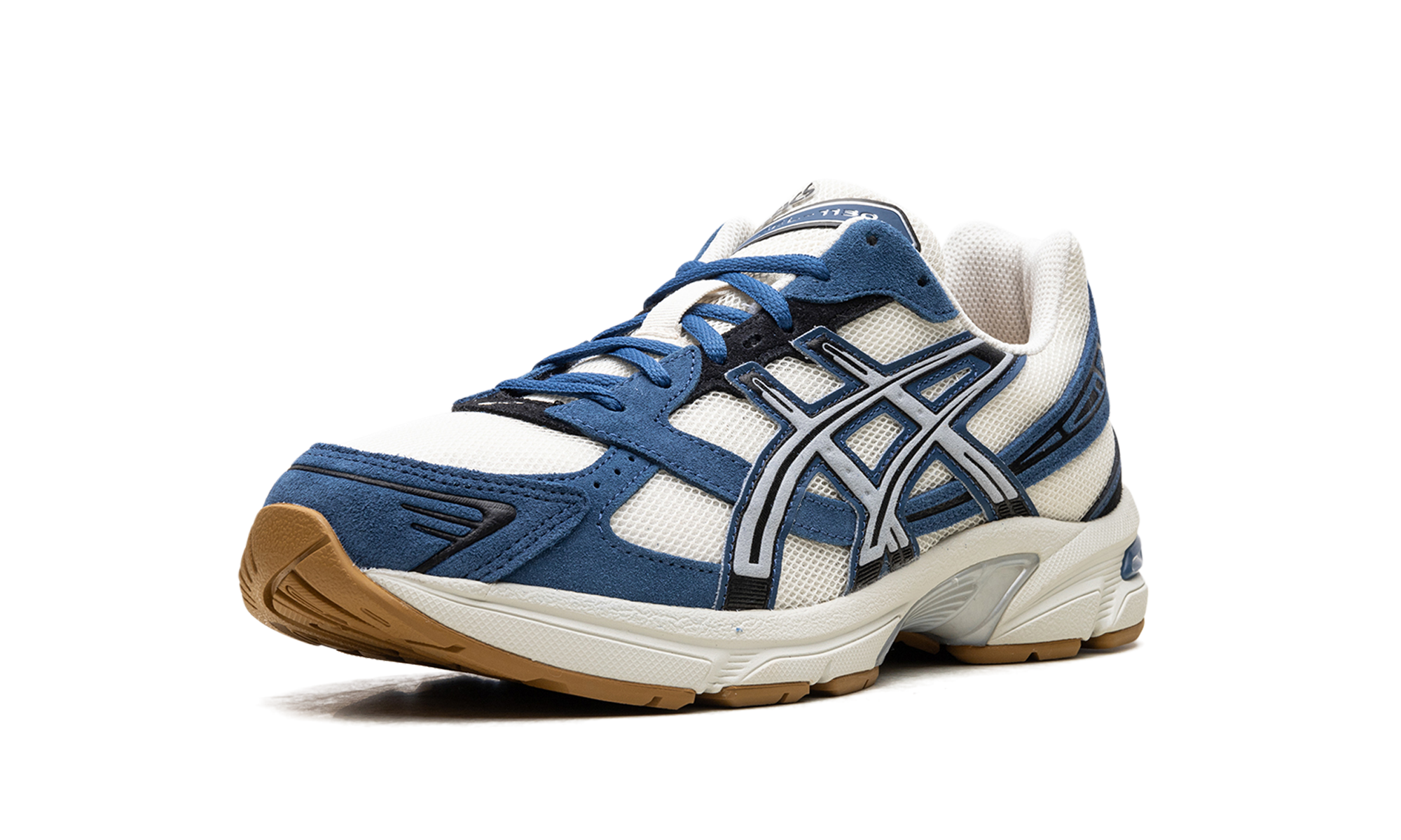 asics gel 1130 pale oak grand shark+1201A255-201+left diagnol single view